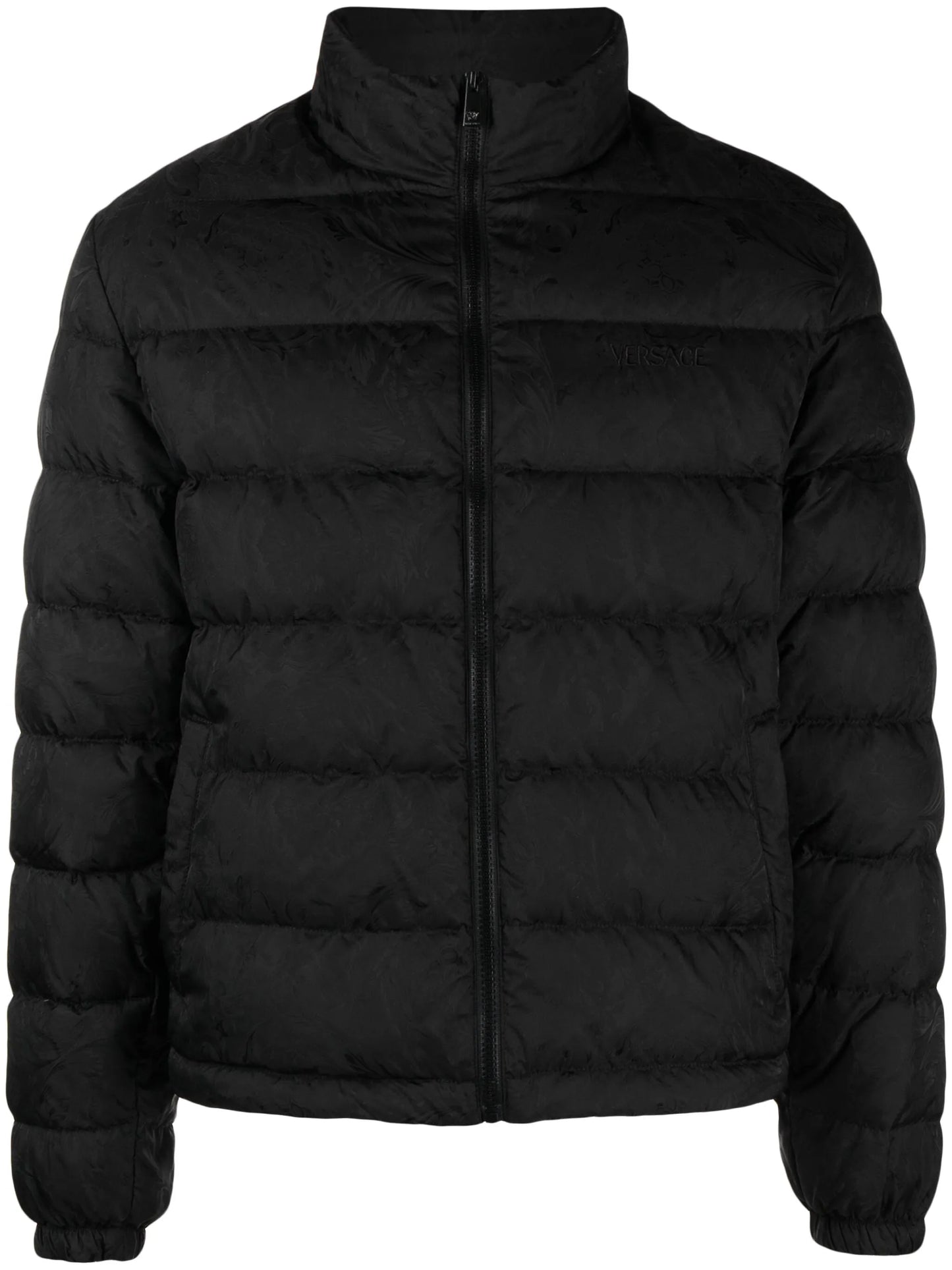 Barocco-print padded jacket