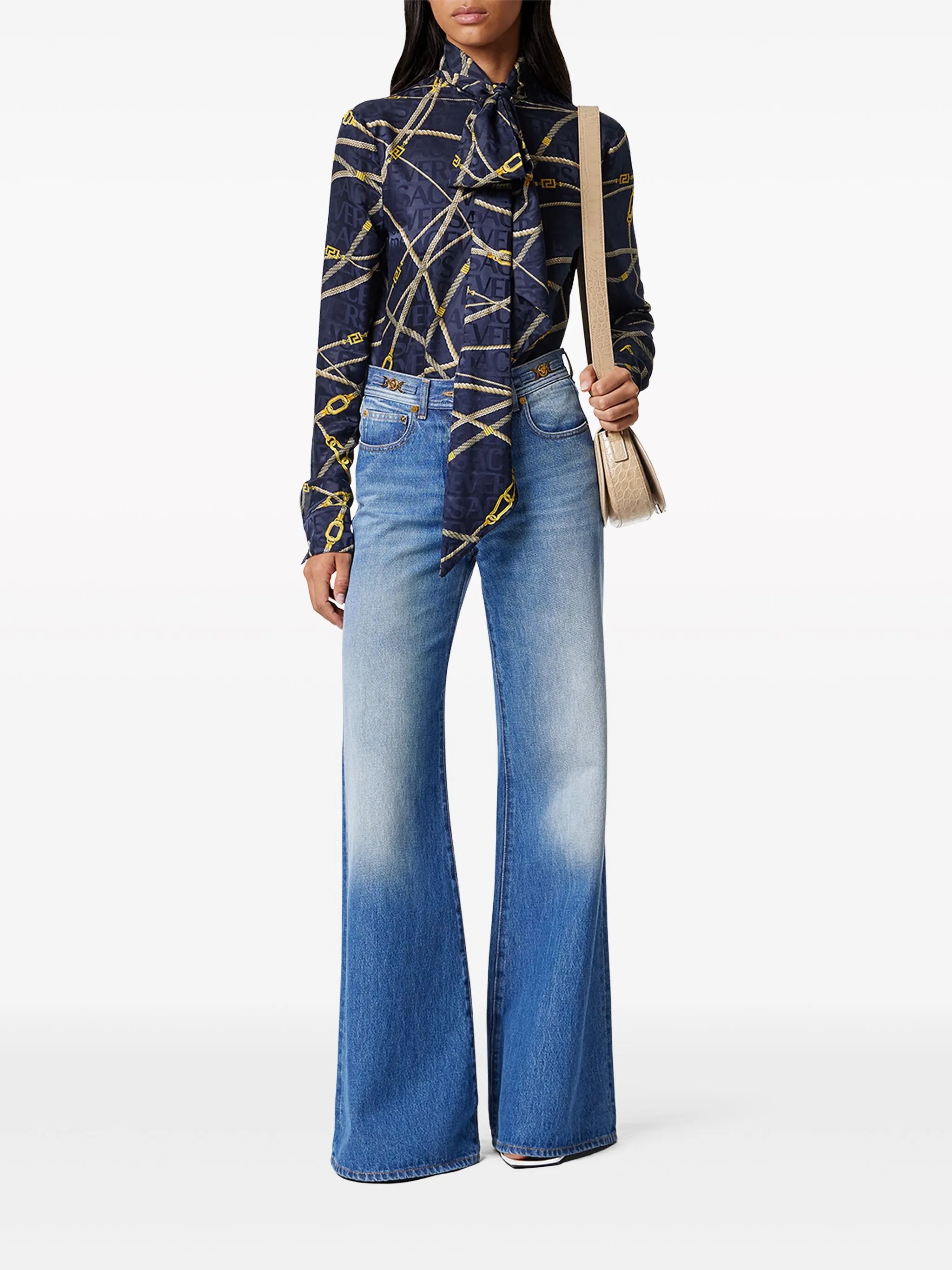 Medusa 95 mid-rise flared jeans