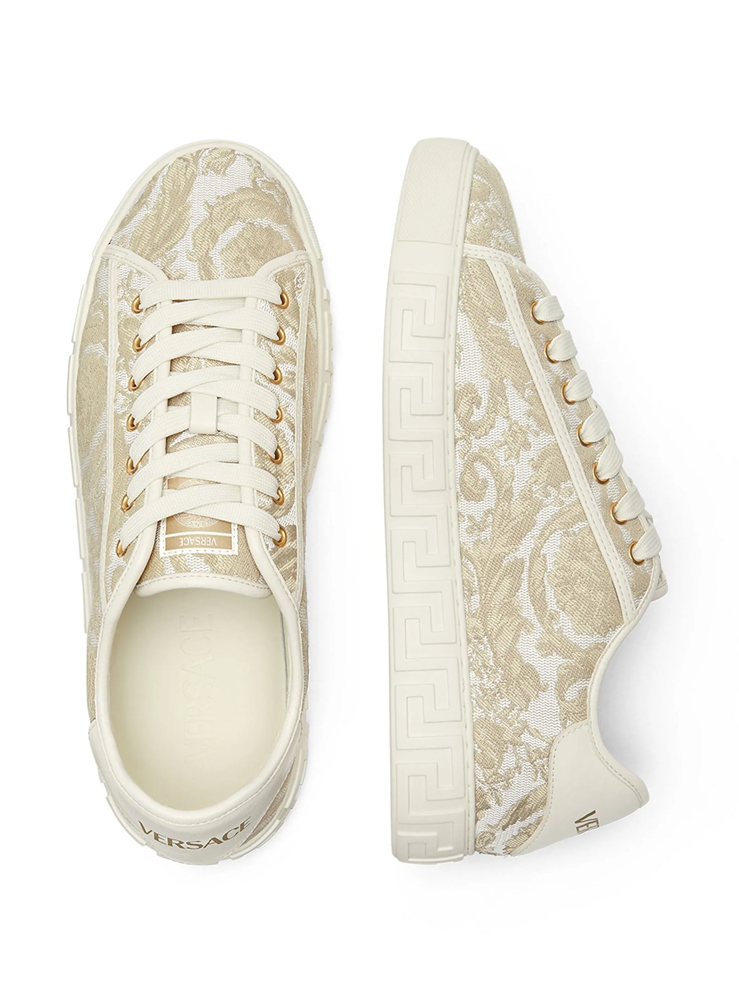 Greca jacquard sneakers