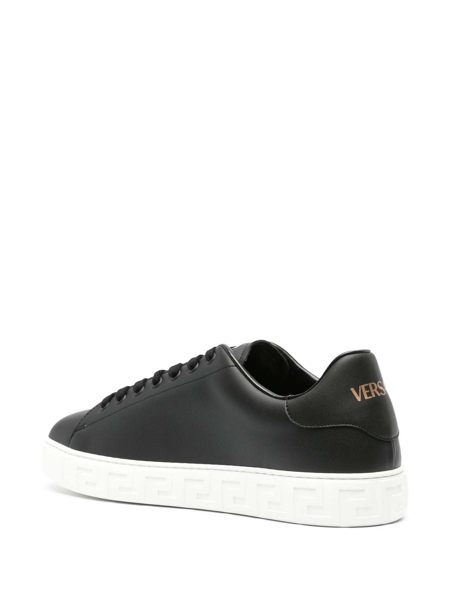 Greca faux-leather sneakers
