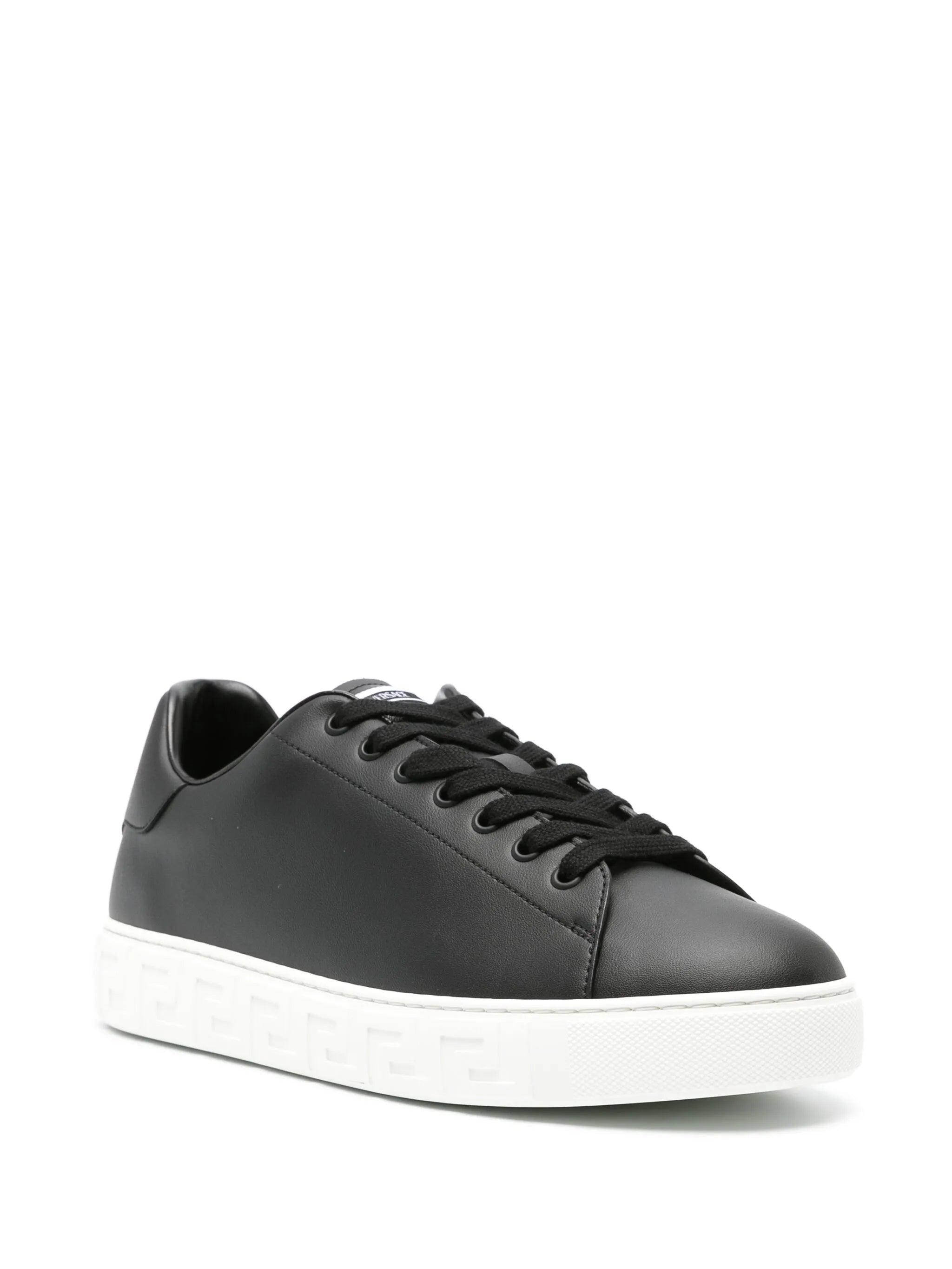 Greca faux-leather sneakers