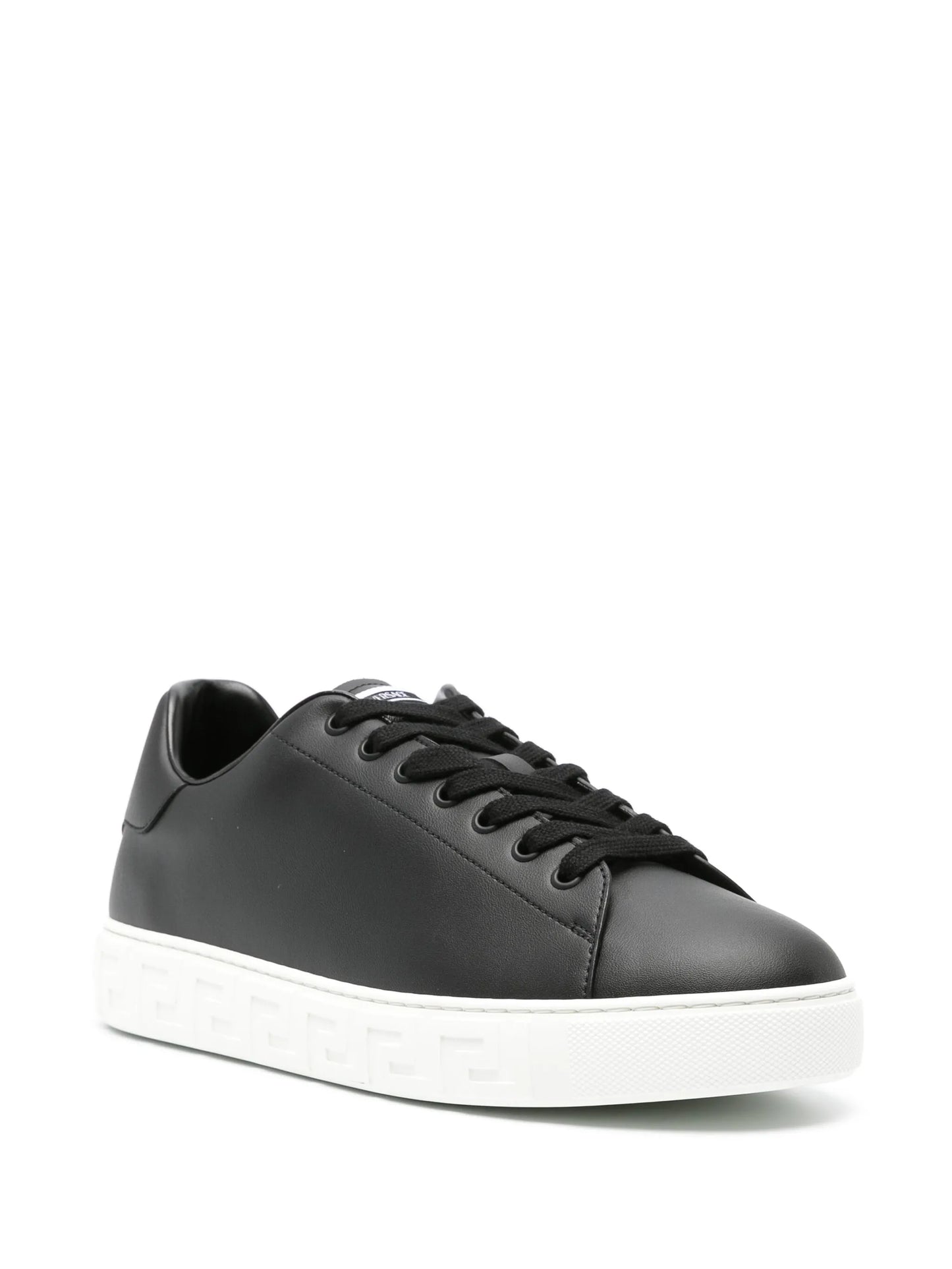 Greca faux-leather sneakers
