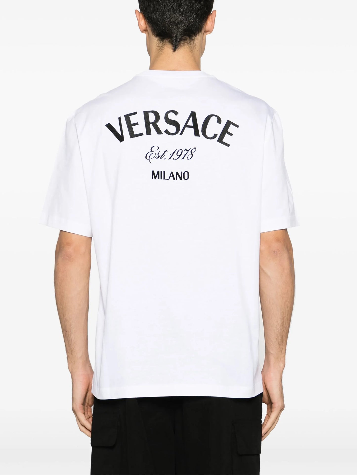 Milano Stamp embroidered cotton T-shirt