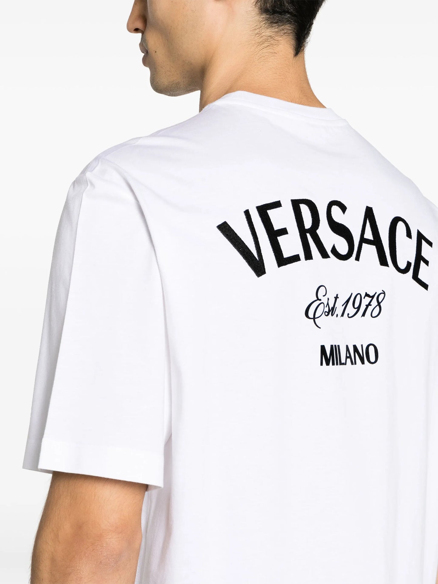 Milano Stamp embroidered cotton T-shirt
