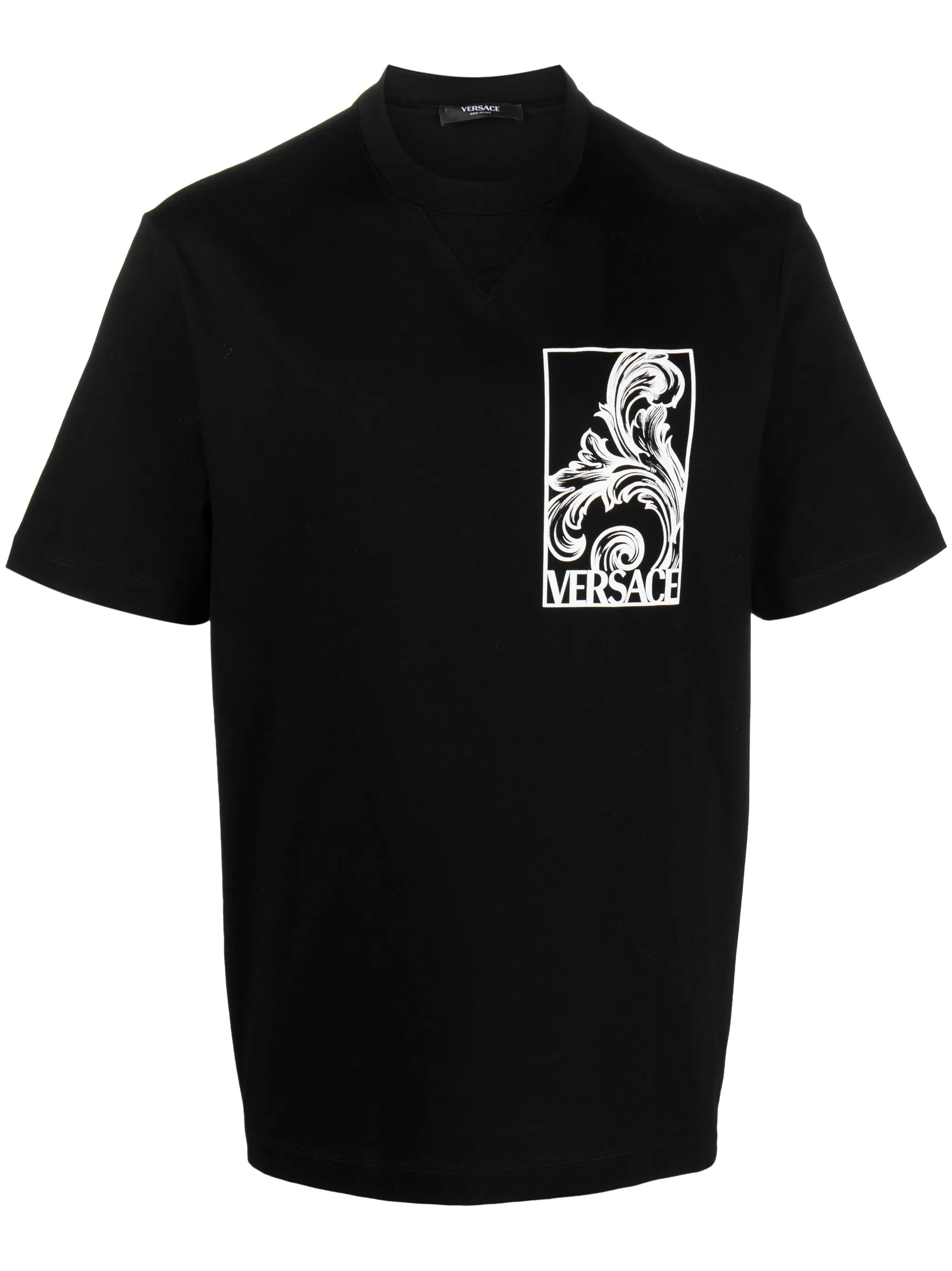 Palmette-print cotton T-shirt