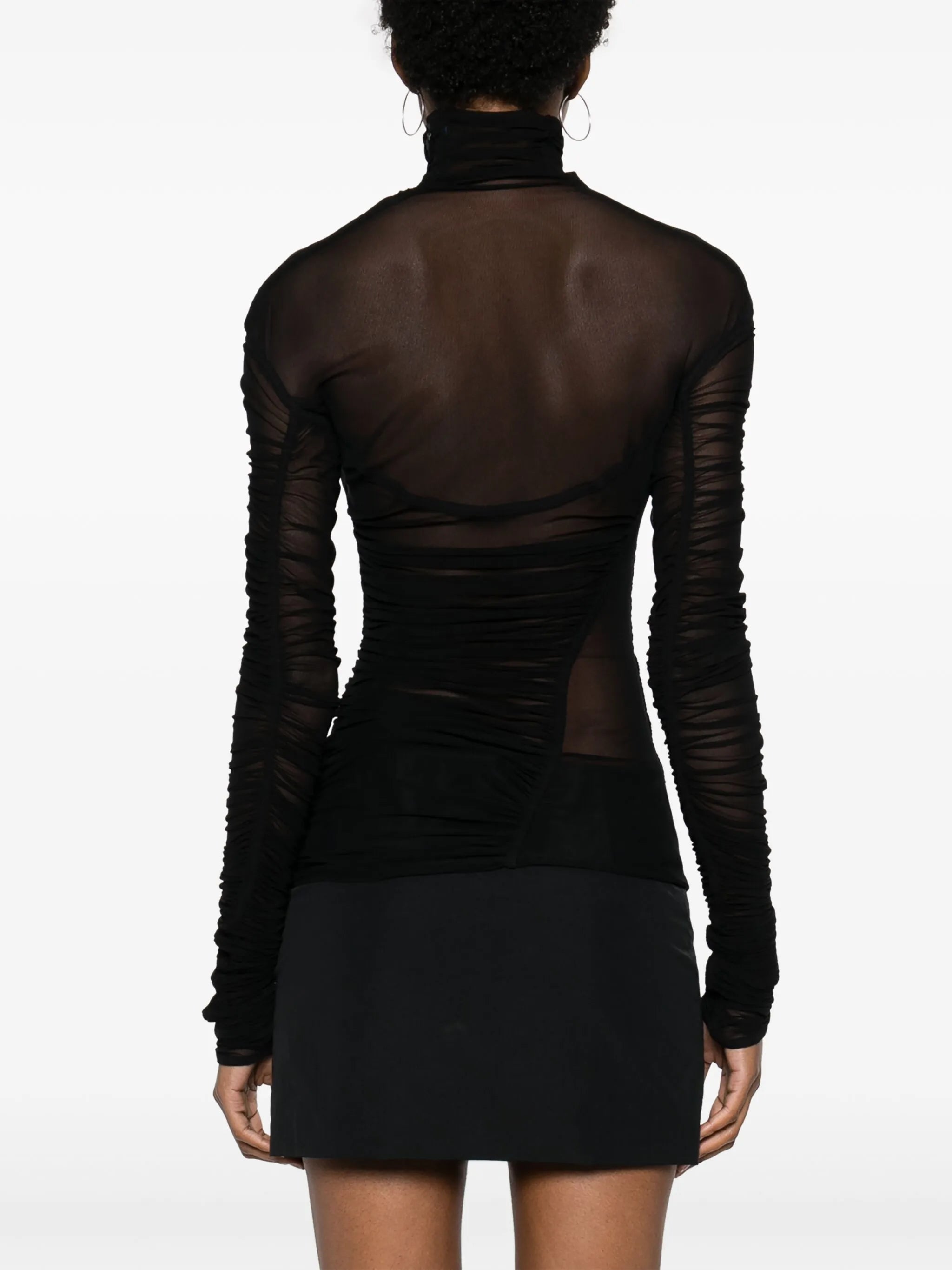 draped mesh top