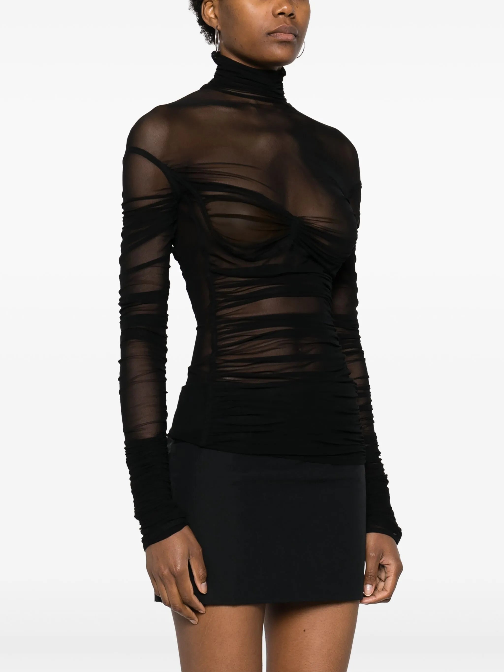 draped mesh top