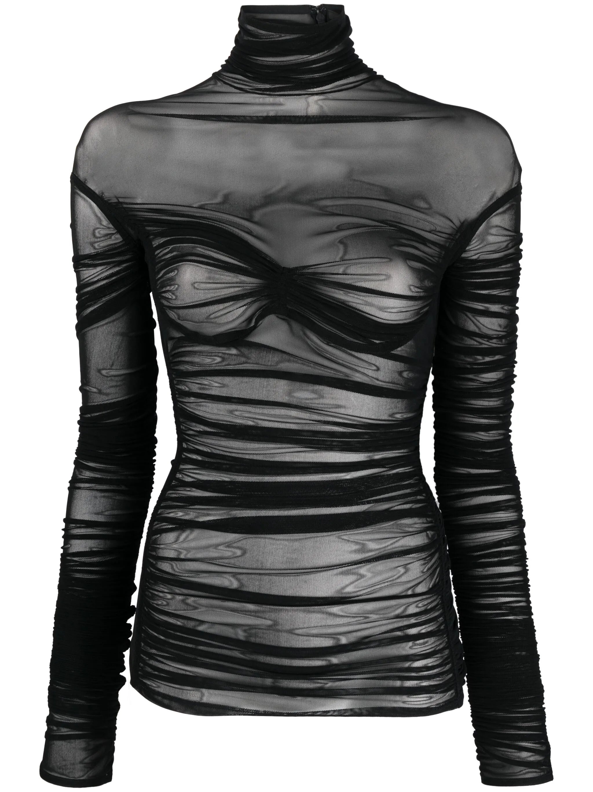 draped mesh top