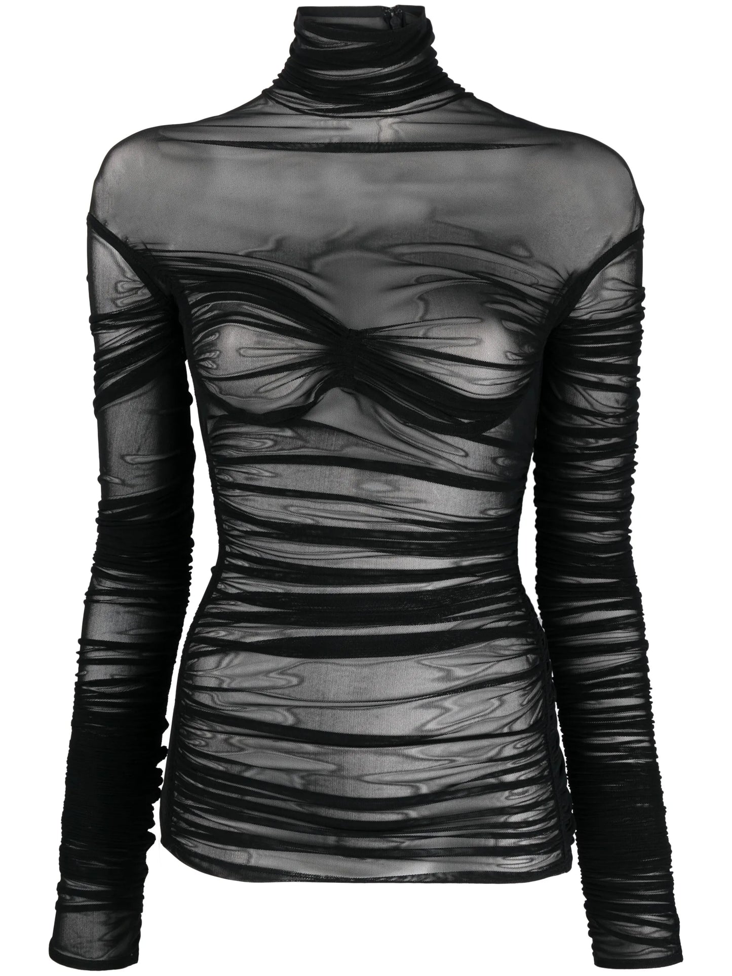 draped mesh top