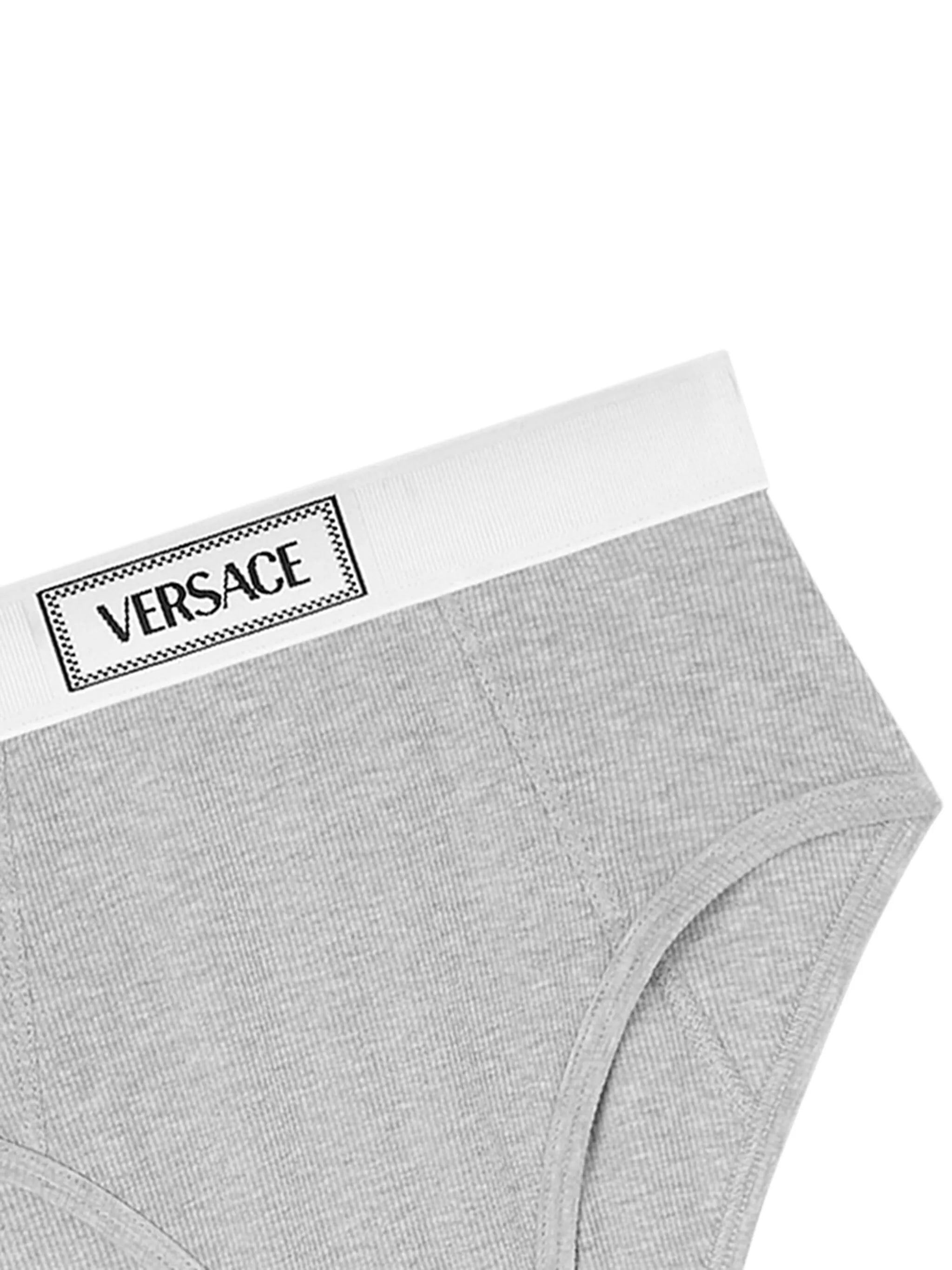 logo-waistband fine-ribbed briefs