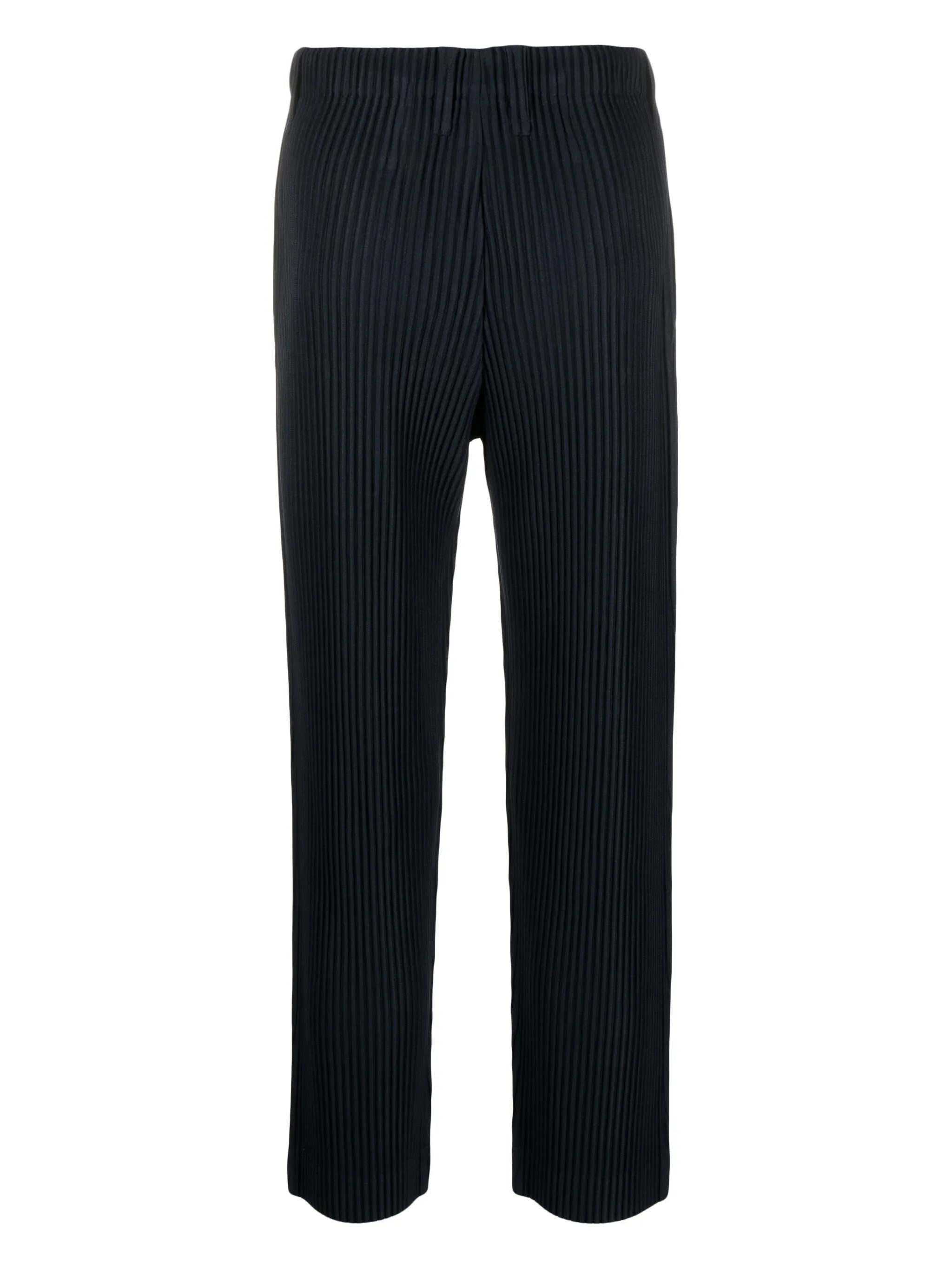 MC September plissé straight-leg trousers