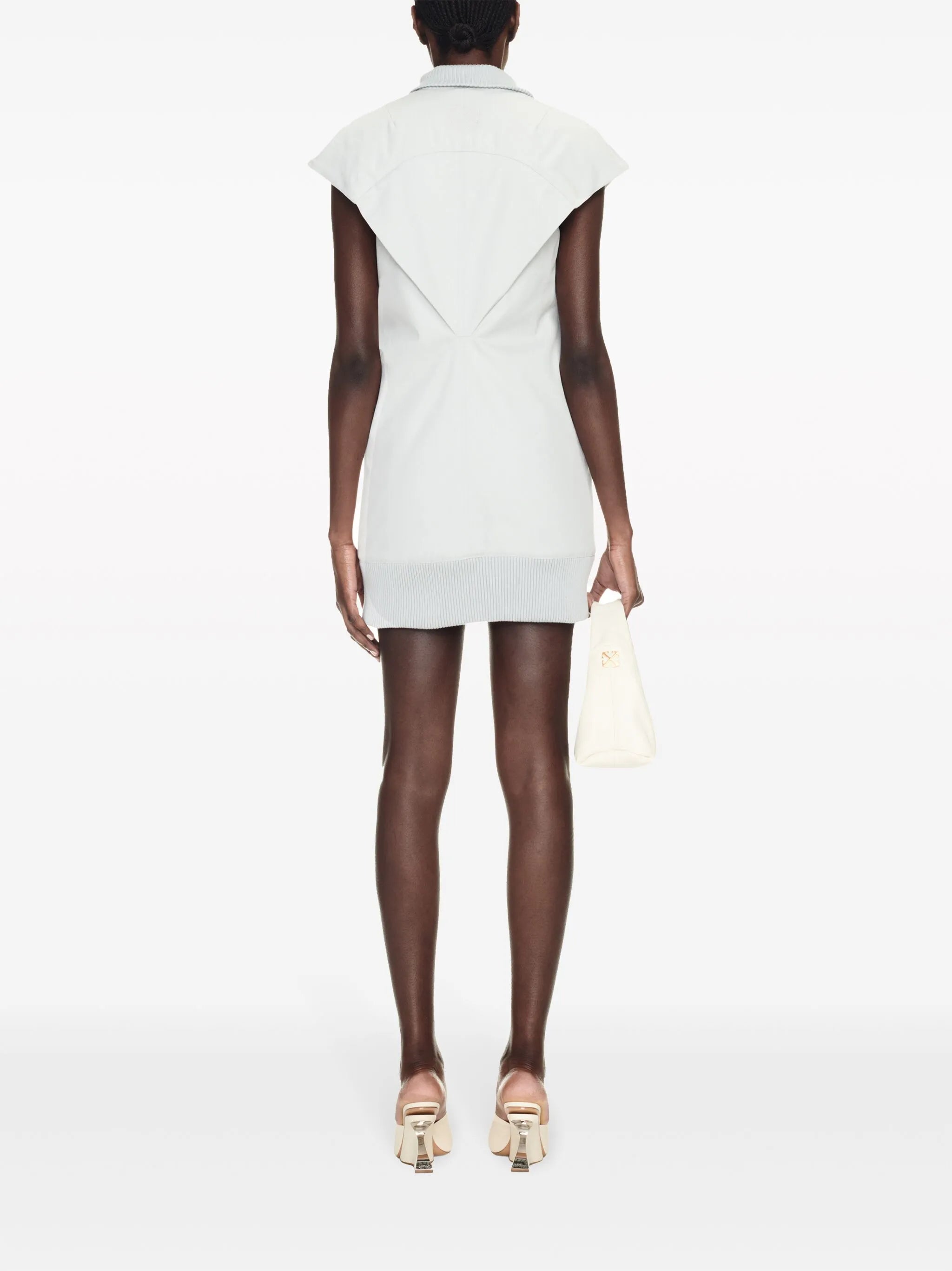 Co S/S sleeveless padded minidress