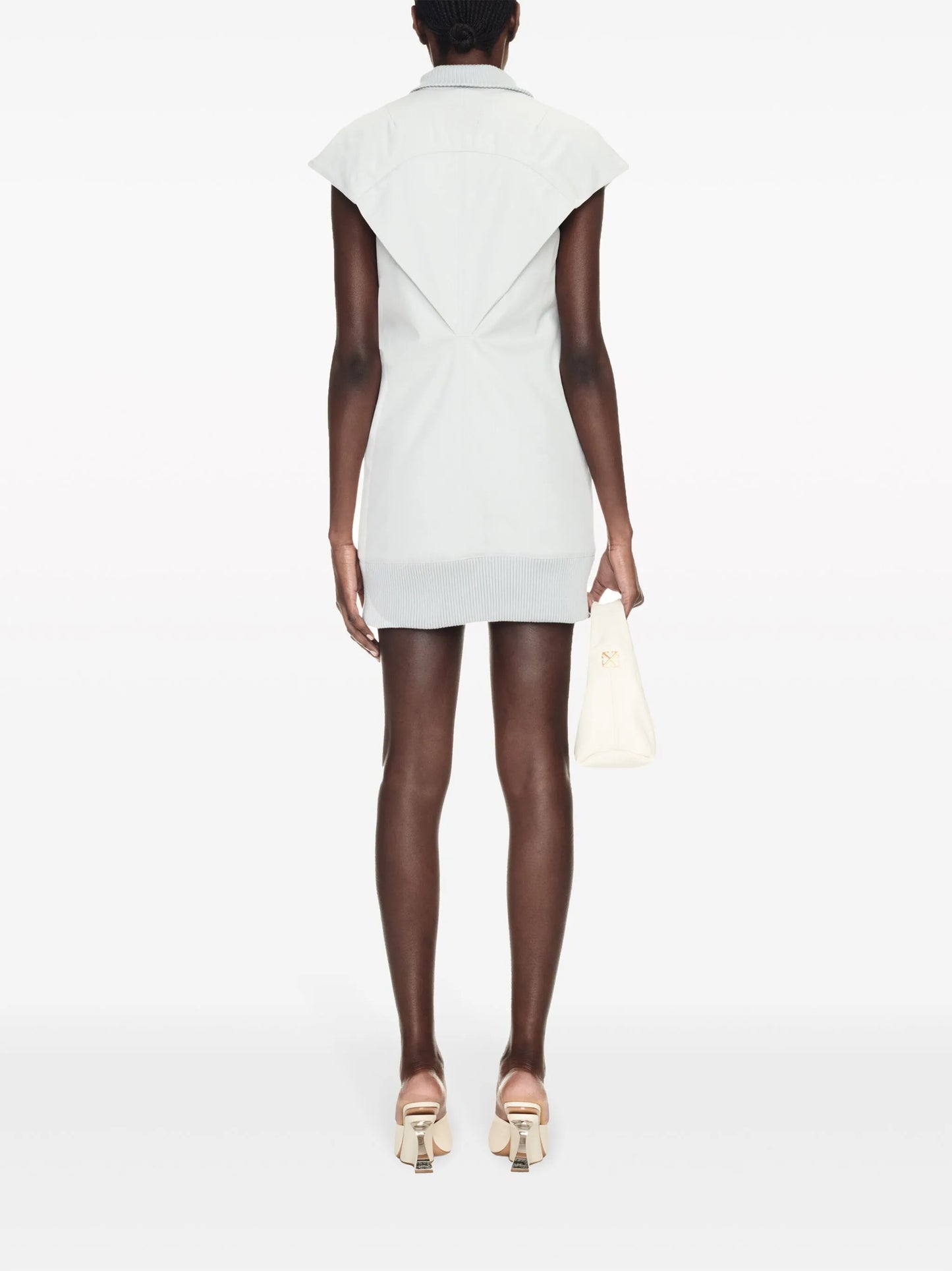 Co S/S sleeveless padded minidress