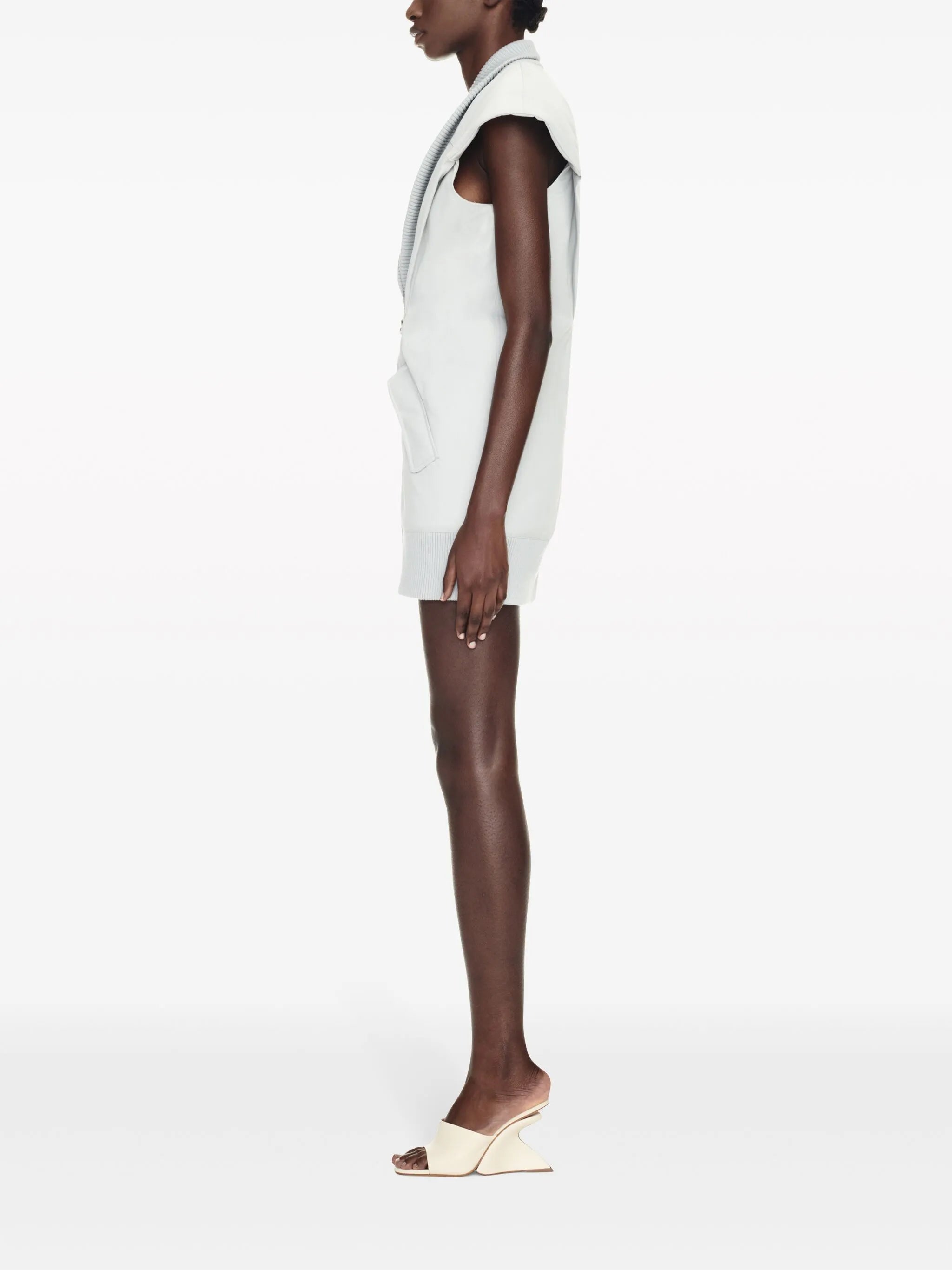 Co S/S sleeveless padded minidress