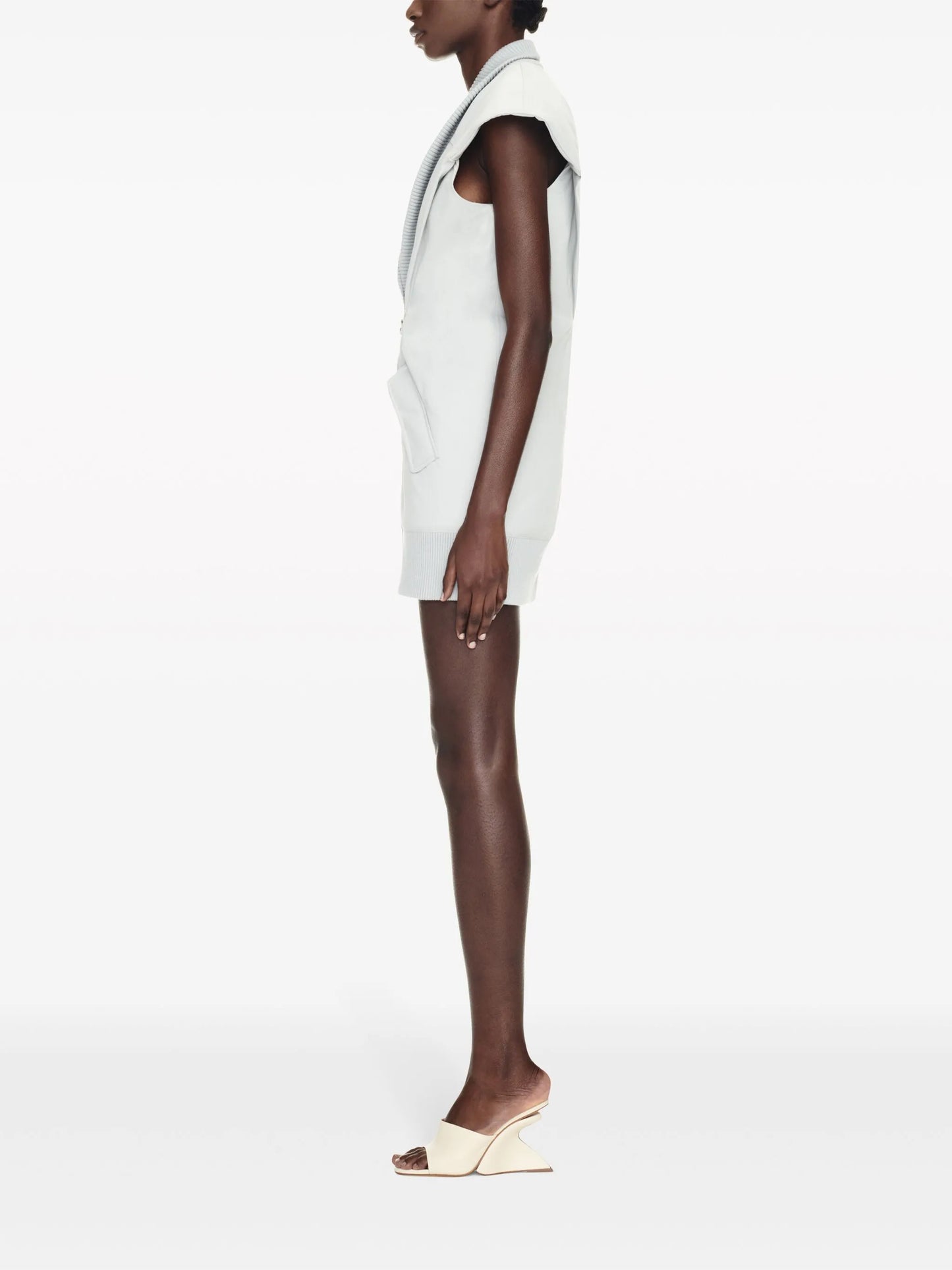 Co S/S sleeveless padded minidress