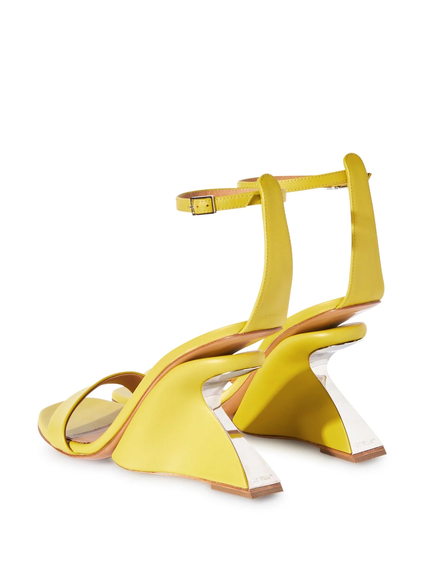 Jug leather heeled sandals