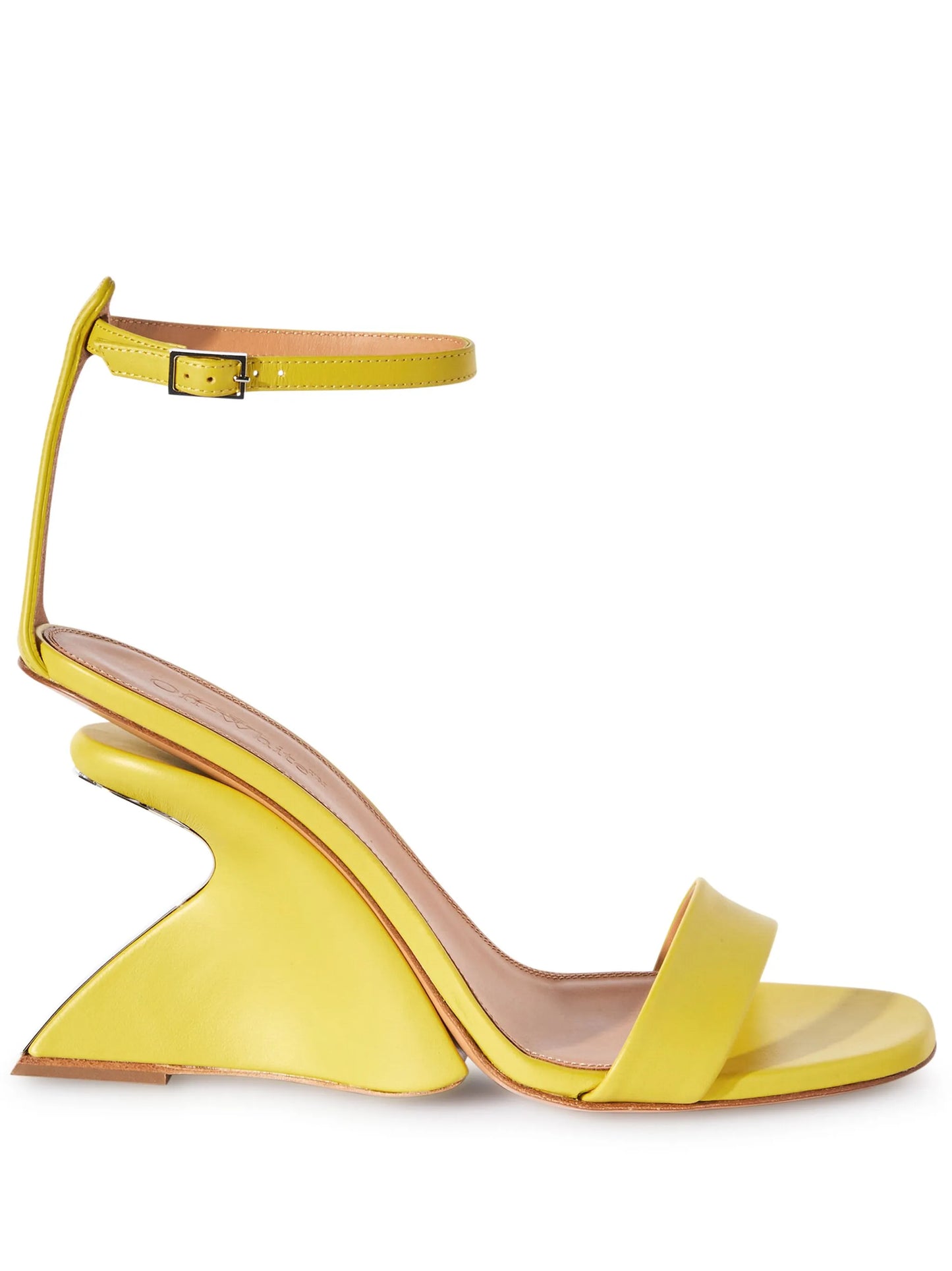 Jug leather heeled sandals