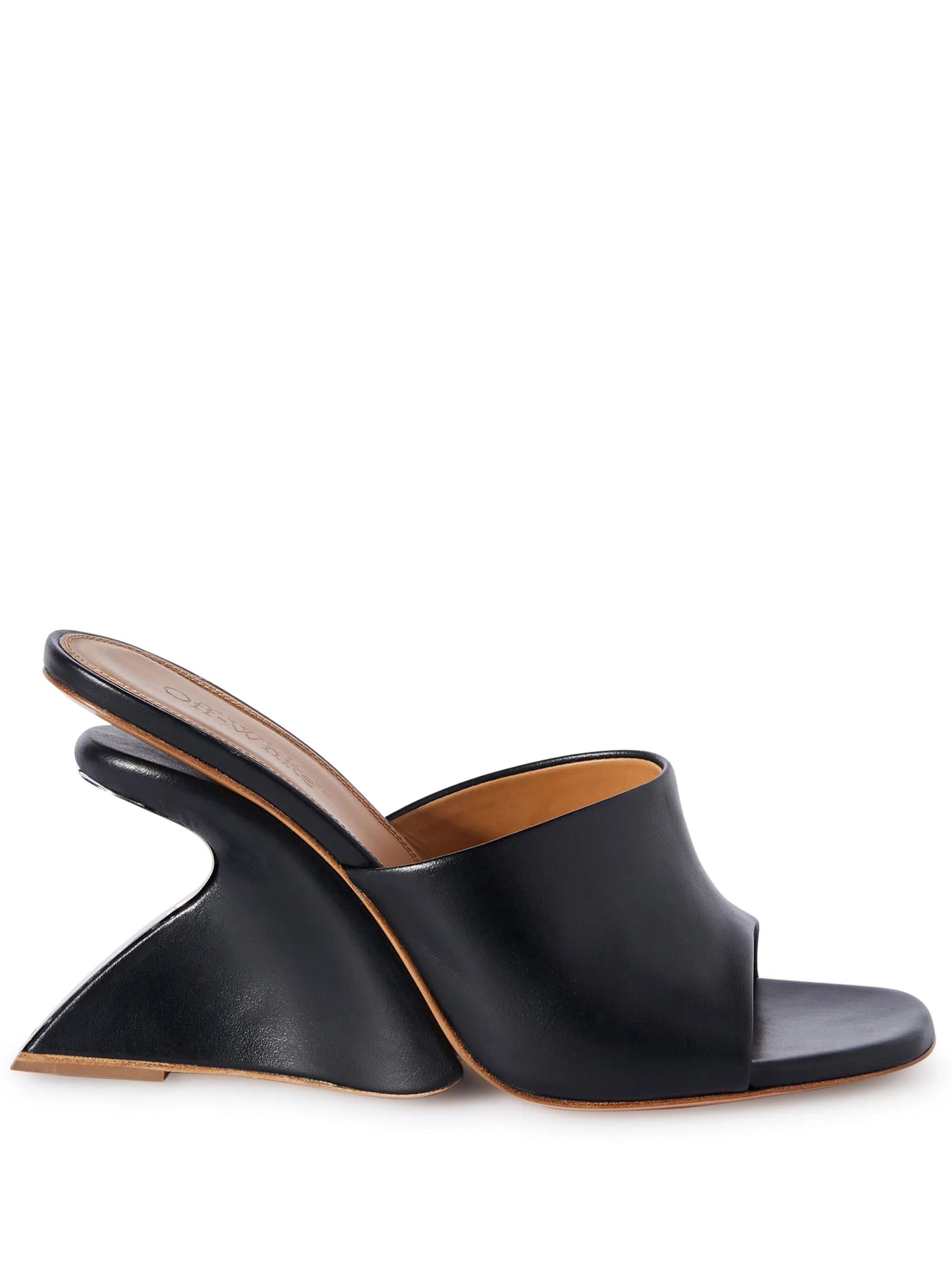 Jug wedge-heel leather sandals