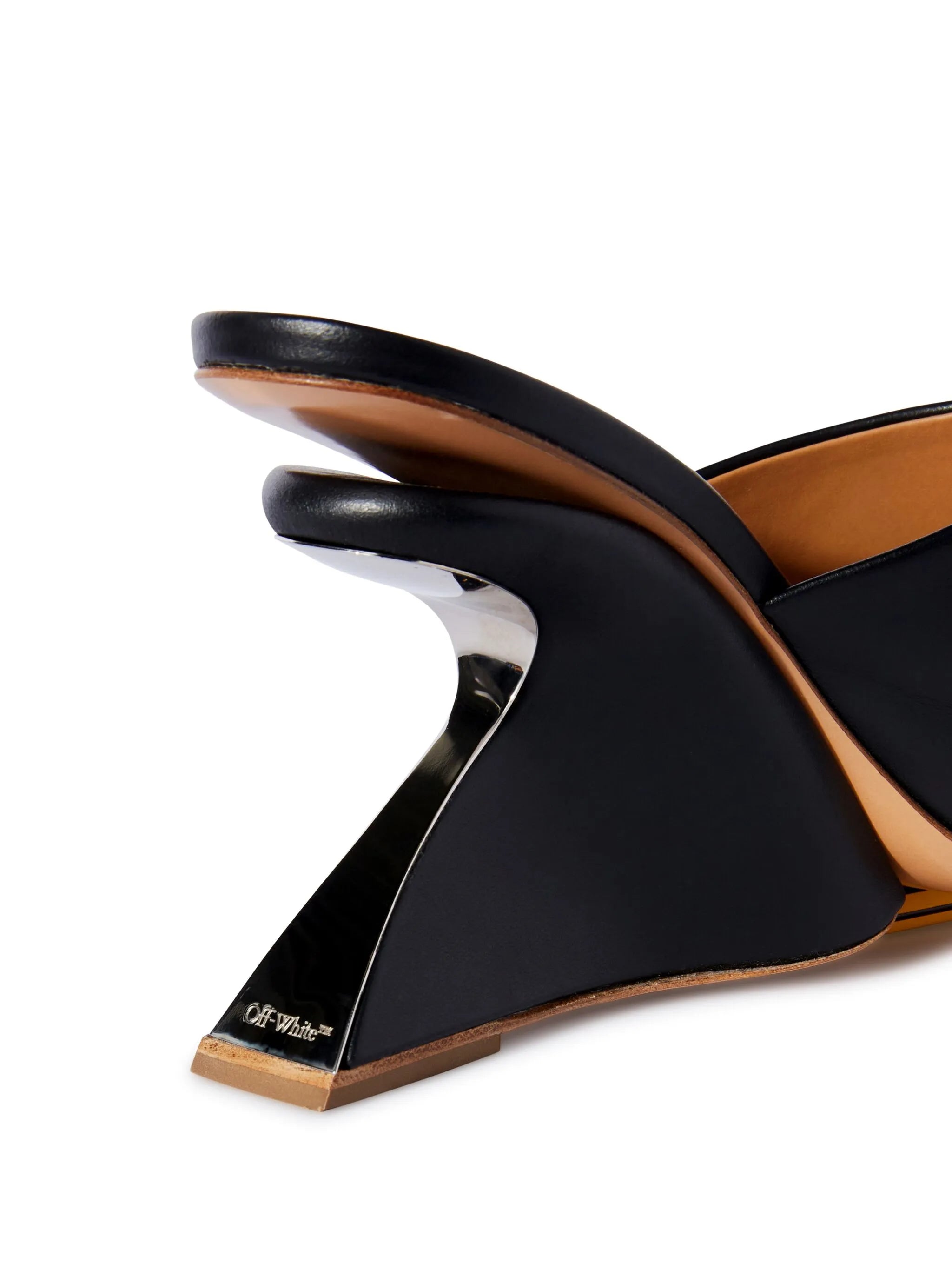 Jug wedge-heel leather sandals