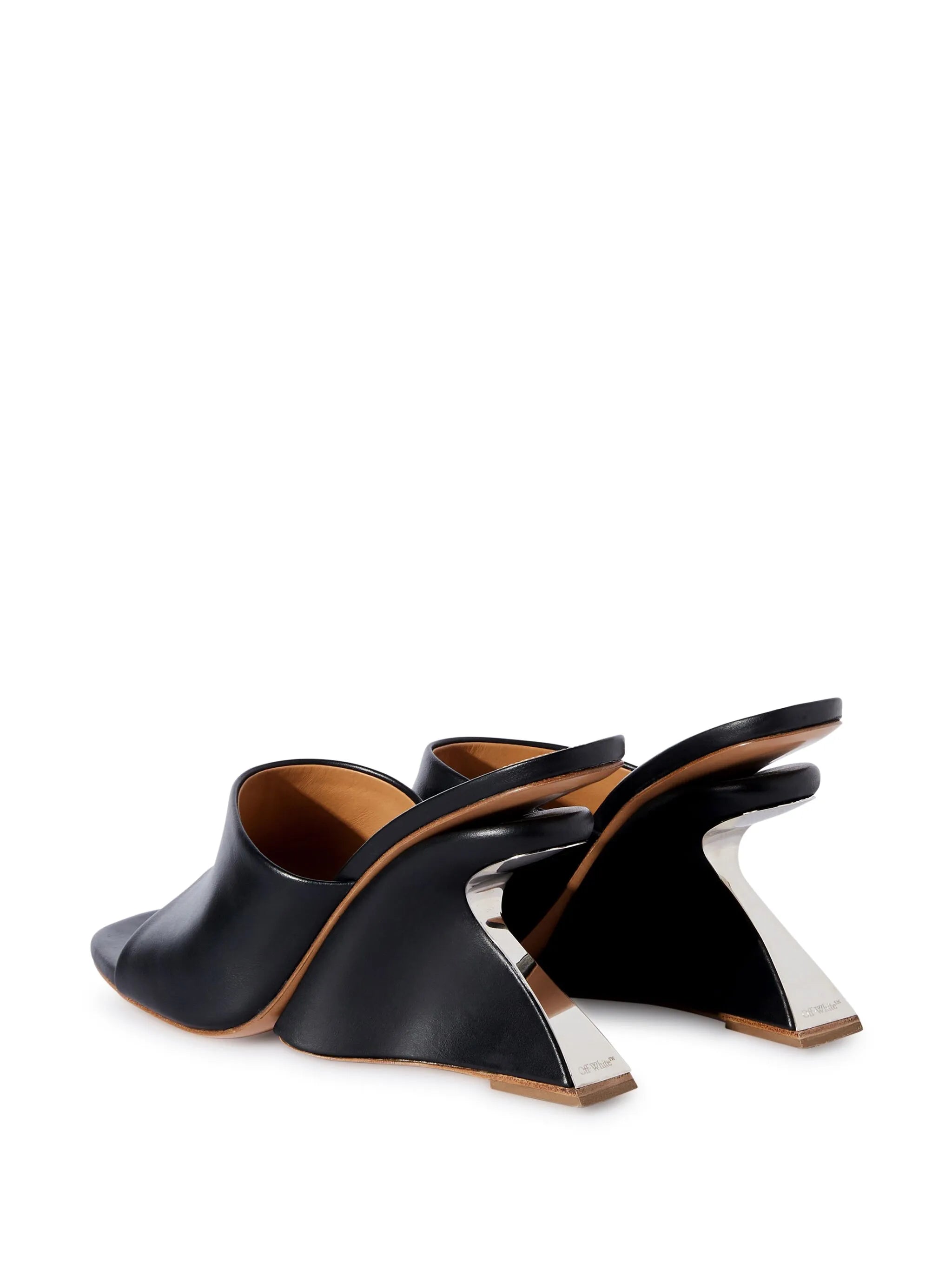 Jug wedge-heel leather sandals
