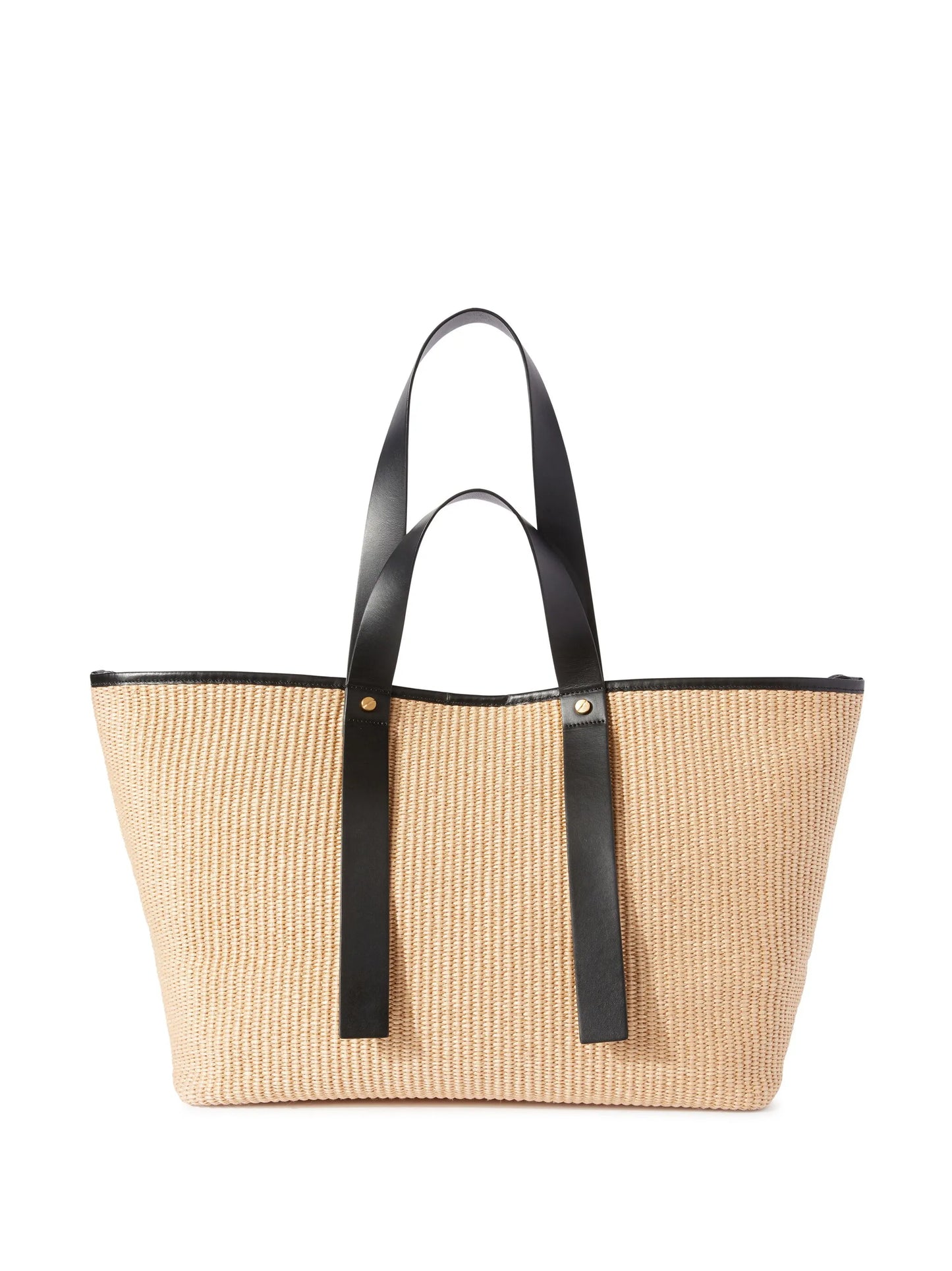 Arrows raffia tote bag