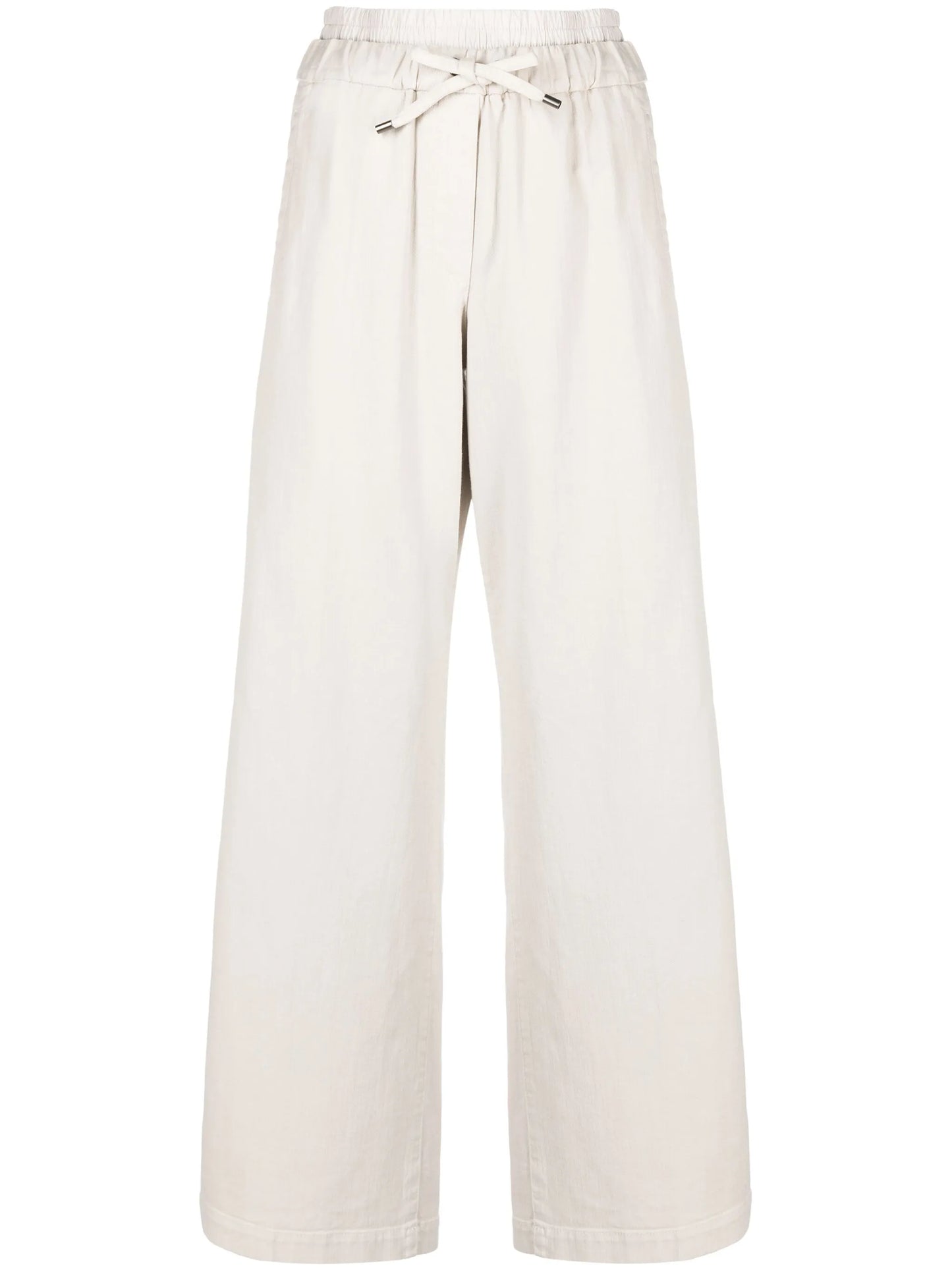 straight-leg drawstring trousers