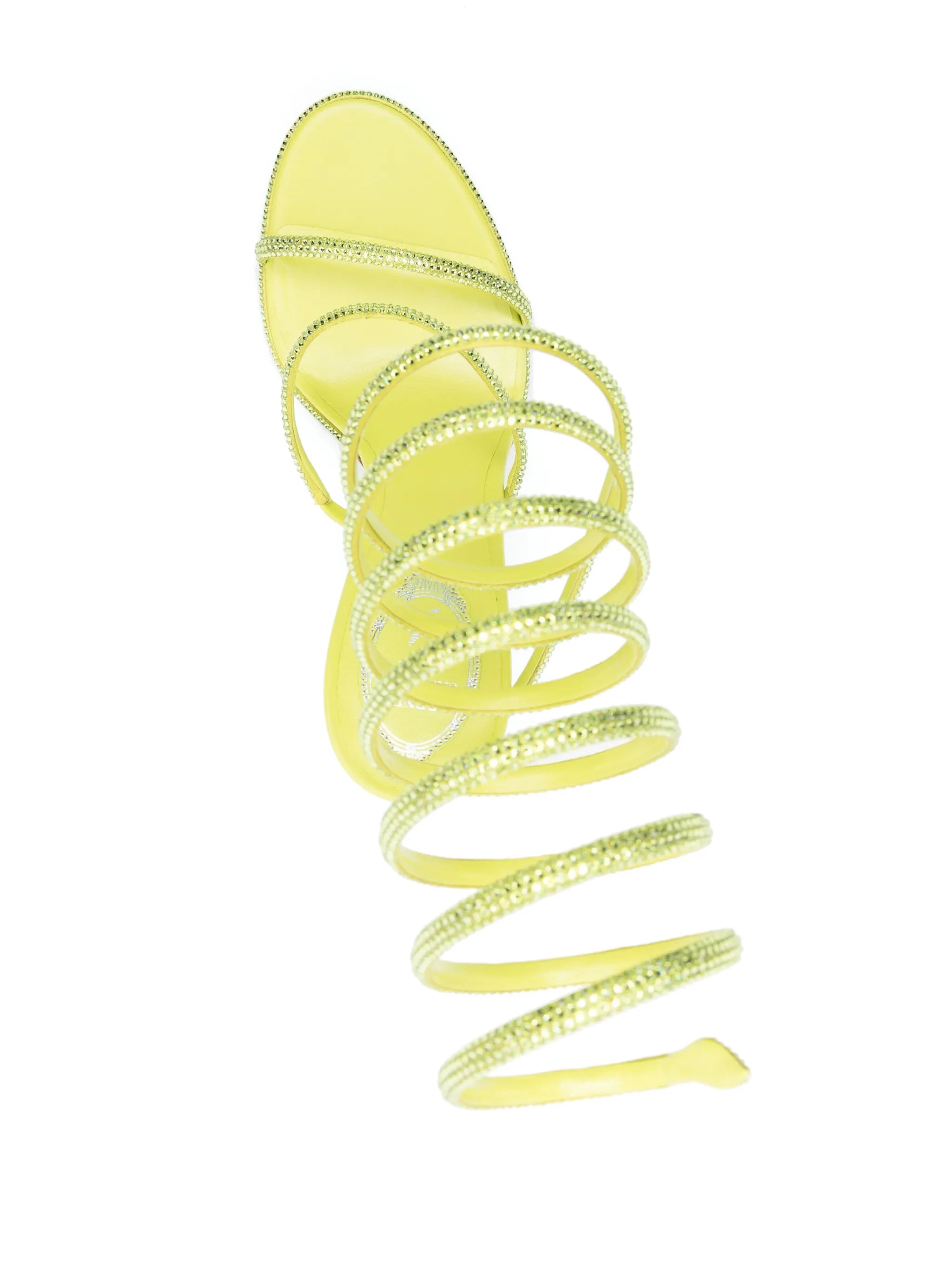105mm crystal-embellished spiral sandals