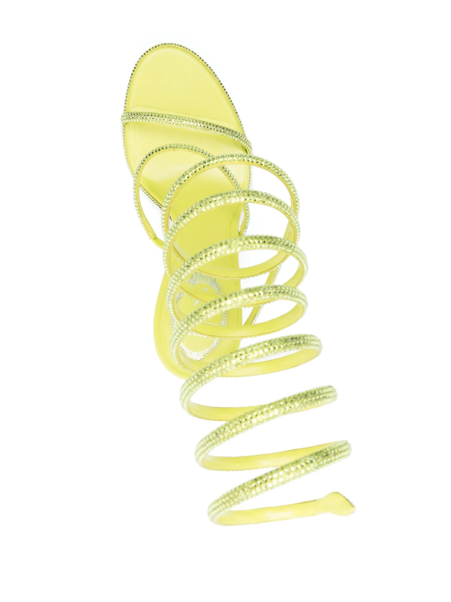105mm crystal-embellished spiral sandals