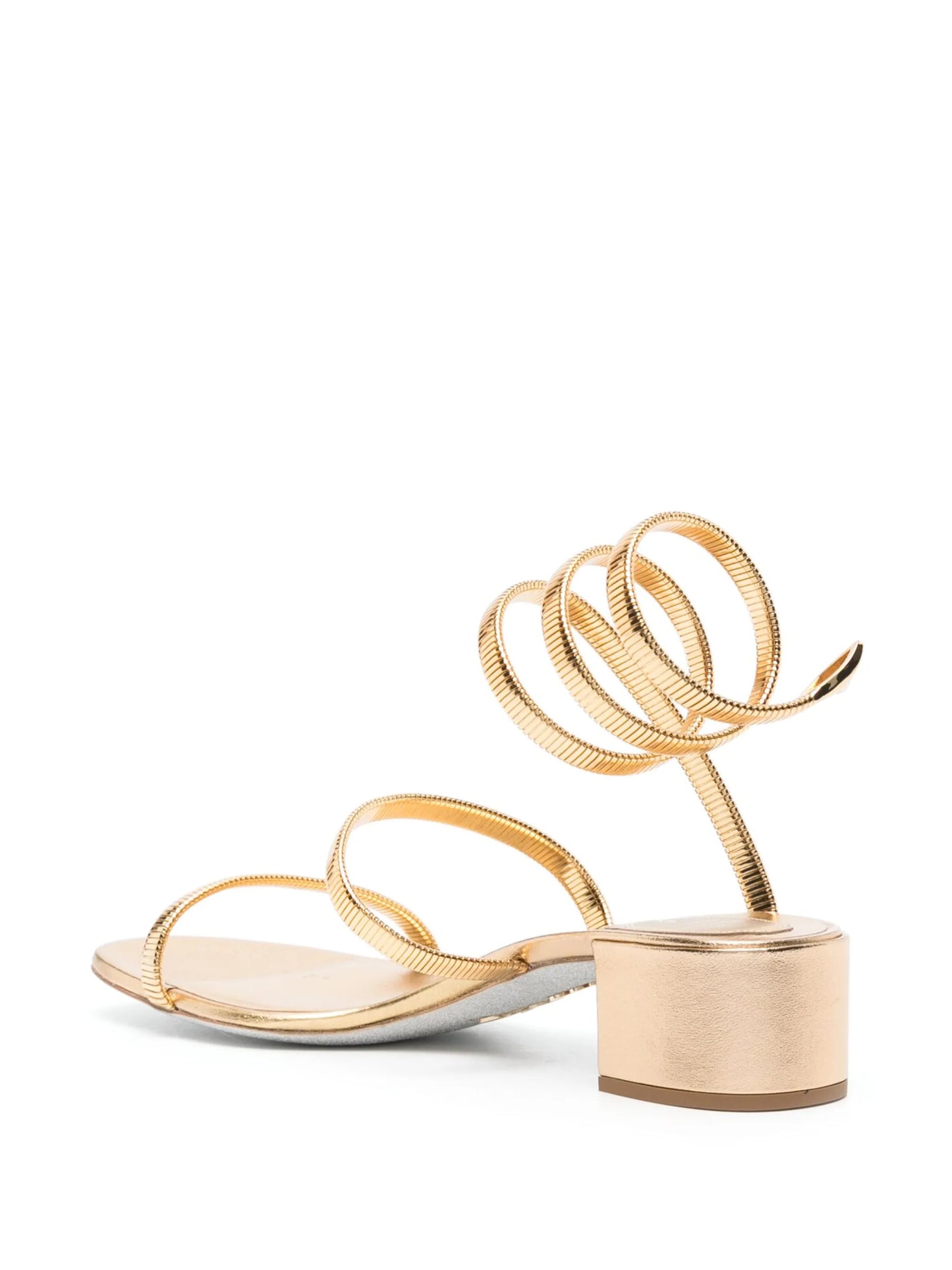 40mm snake-chain spiral sandals