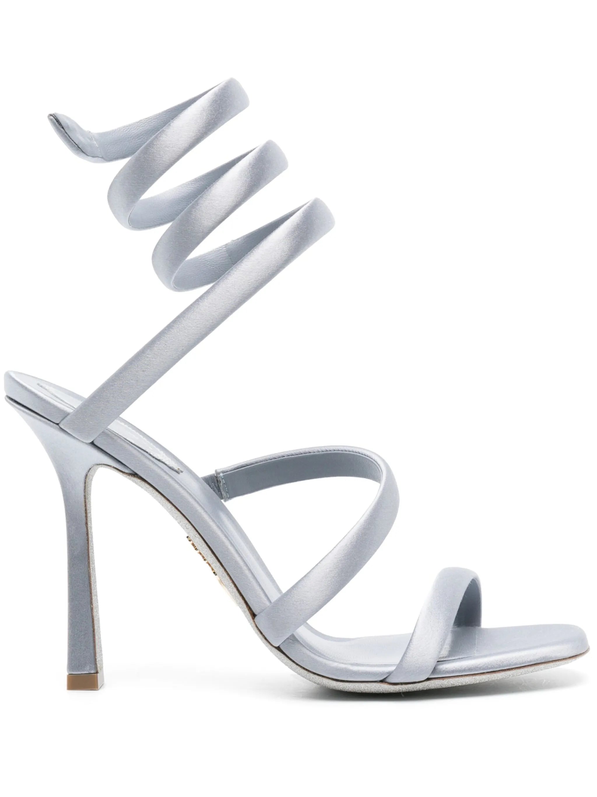 Bulgari 105mm satin sandals