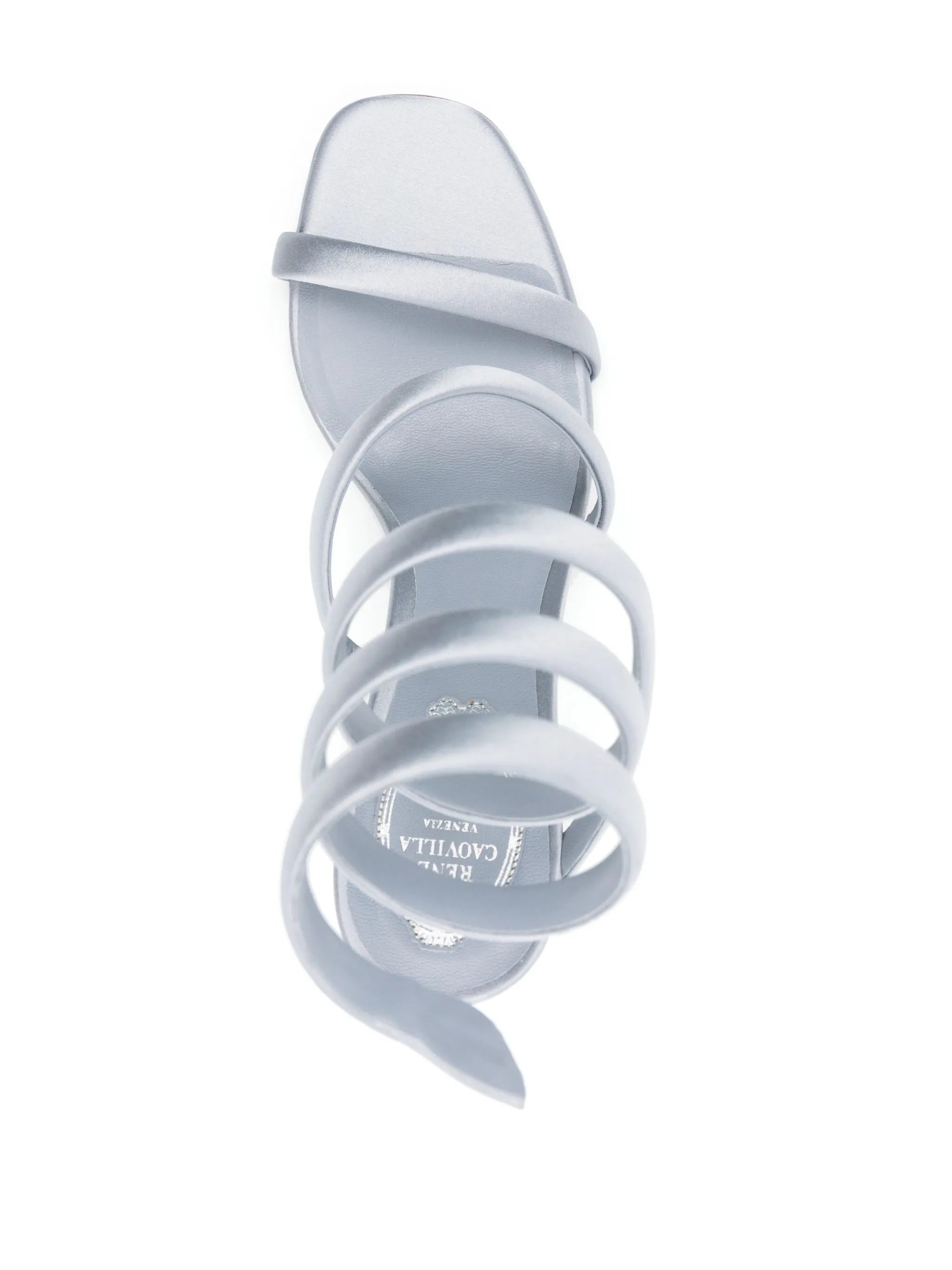 Bulgari 105mm satin sandals