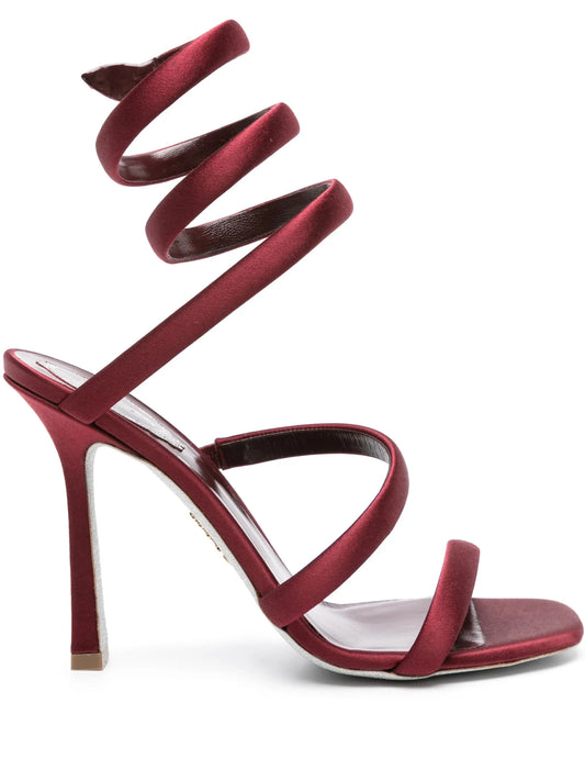 Cleo 105mm satin sandals