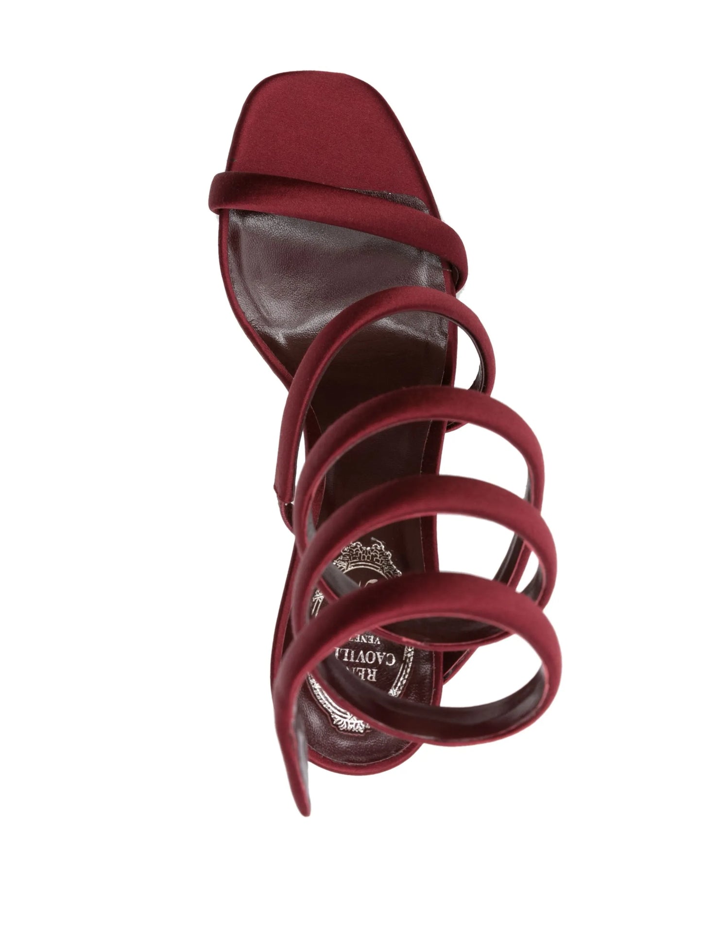 Cleo 105mm satin sandals