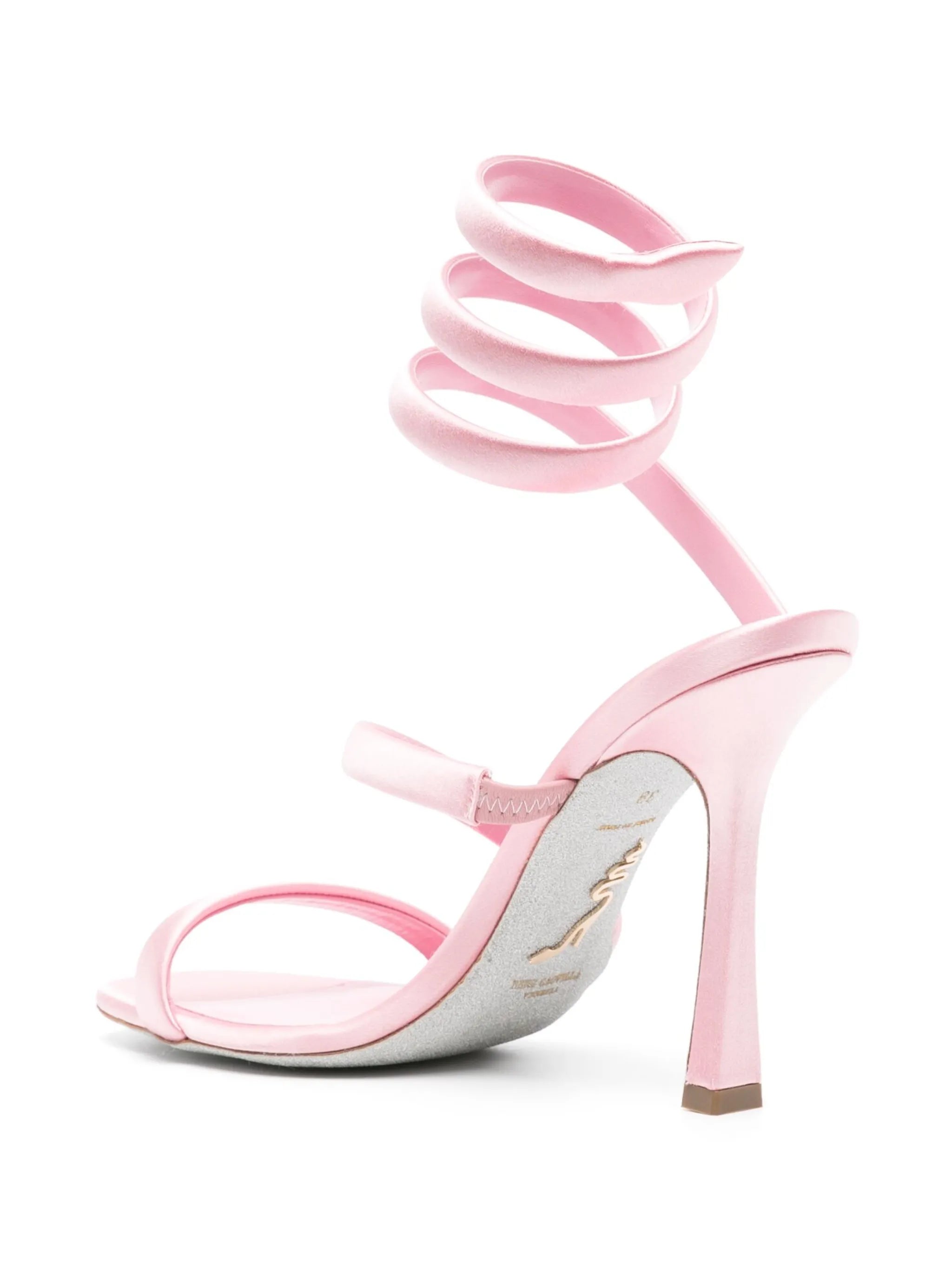 Cleo 105mm satin sandals
