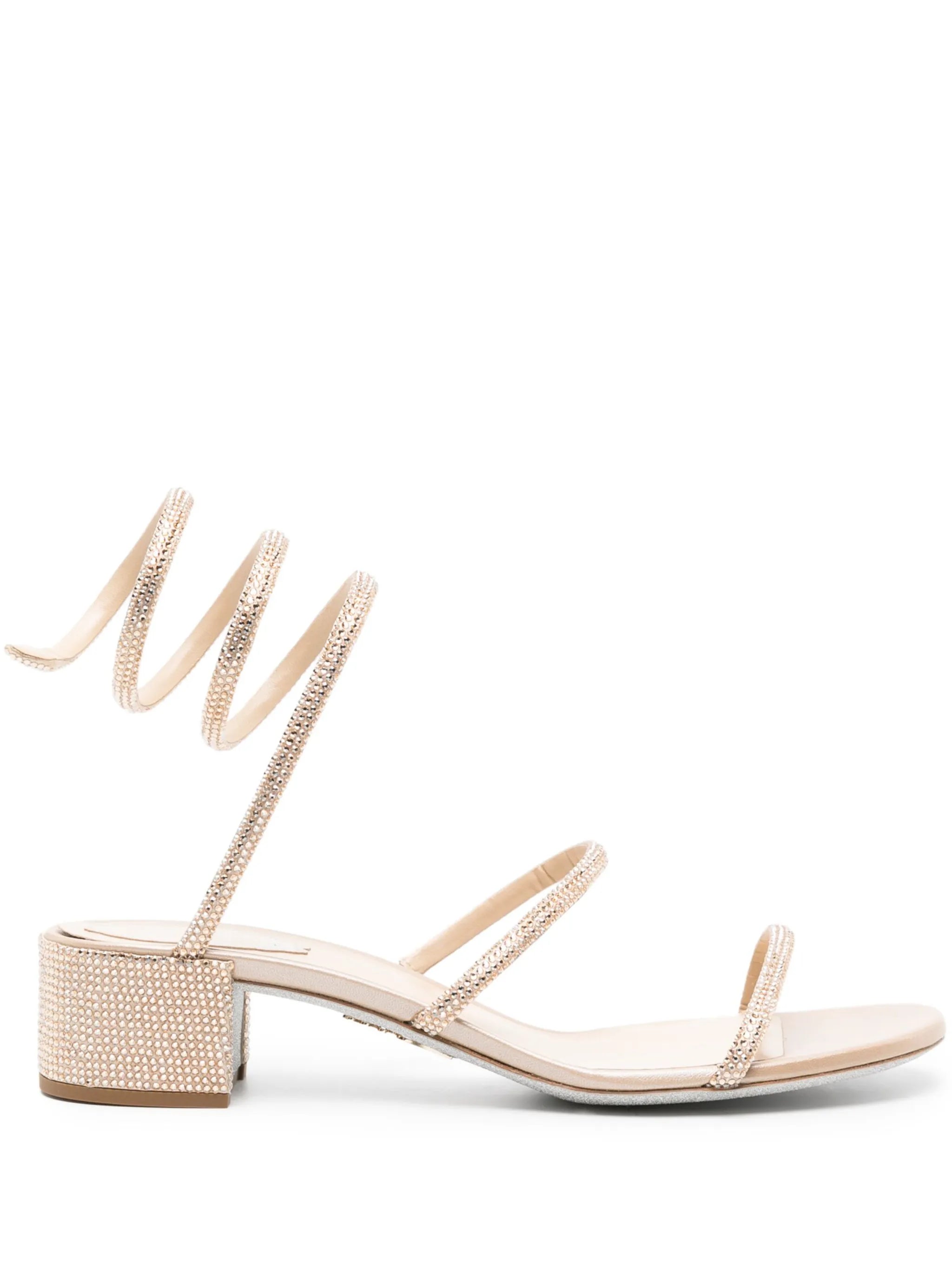 Cleo 40mm crystal-embellished sandals