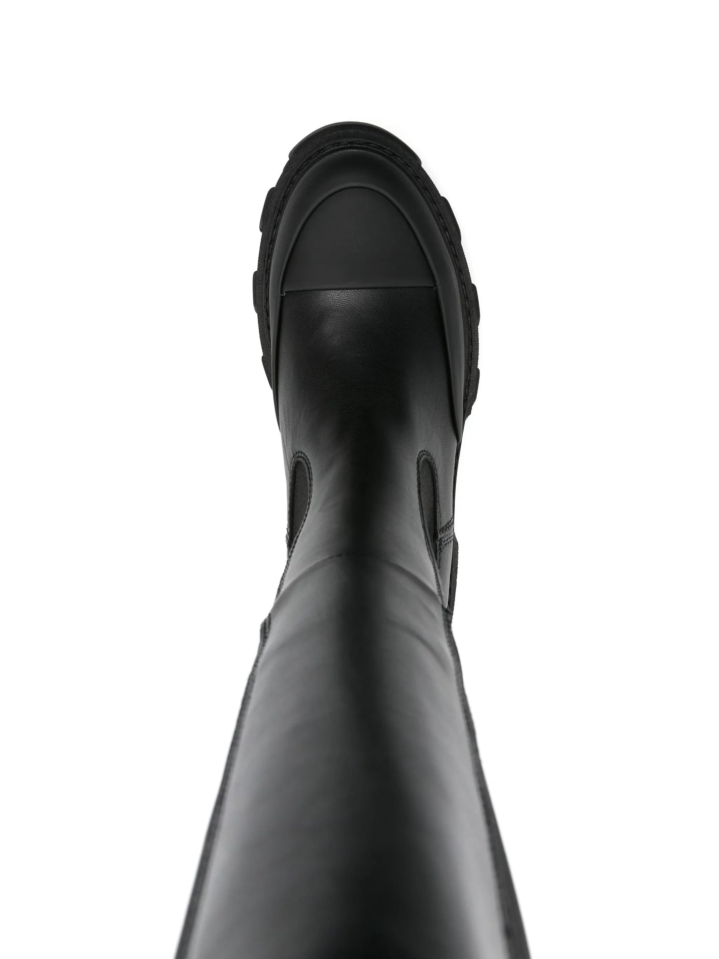 knee-high chunky Chelsea boots