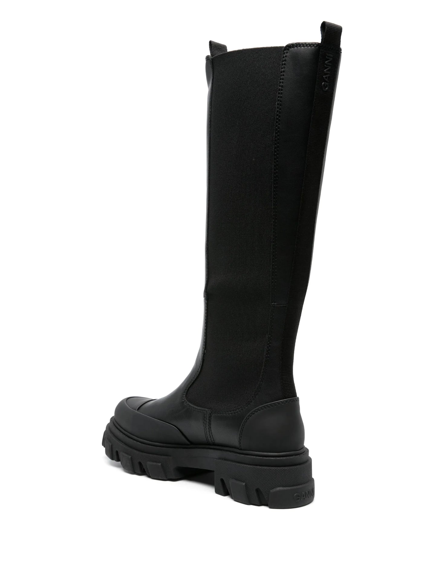 knee-high chunky Chelsea boots