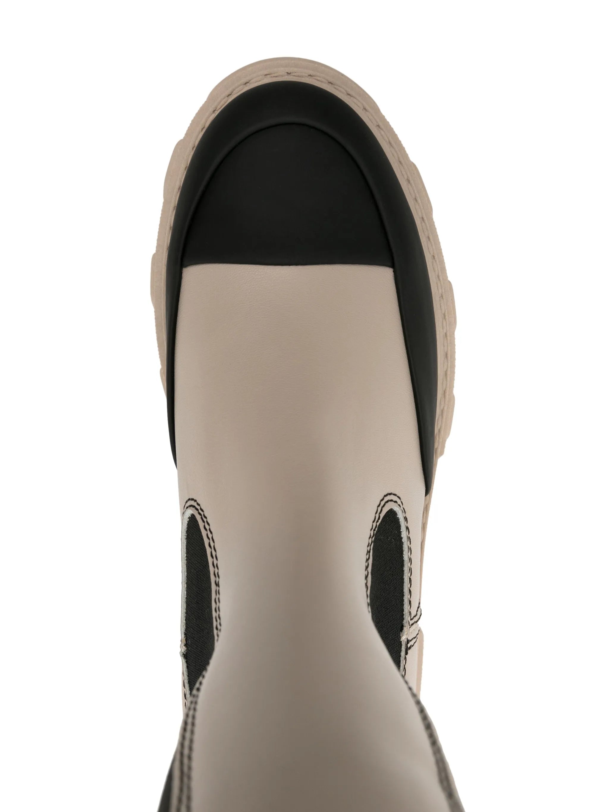 Cleated faux-leather chelsea boots