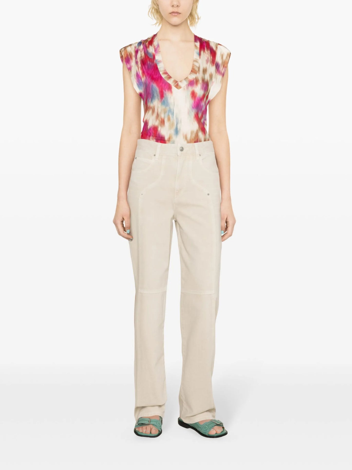 Valeria high-rise straight-leg jeans