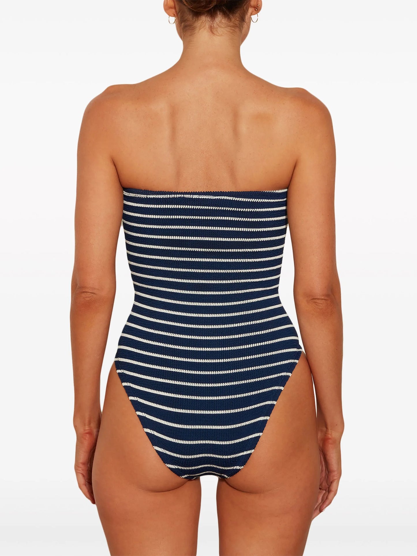 Brooke strapless seersucker swimsuit