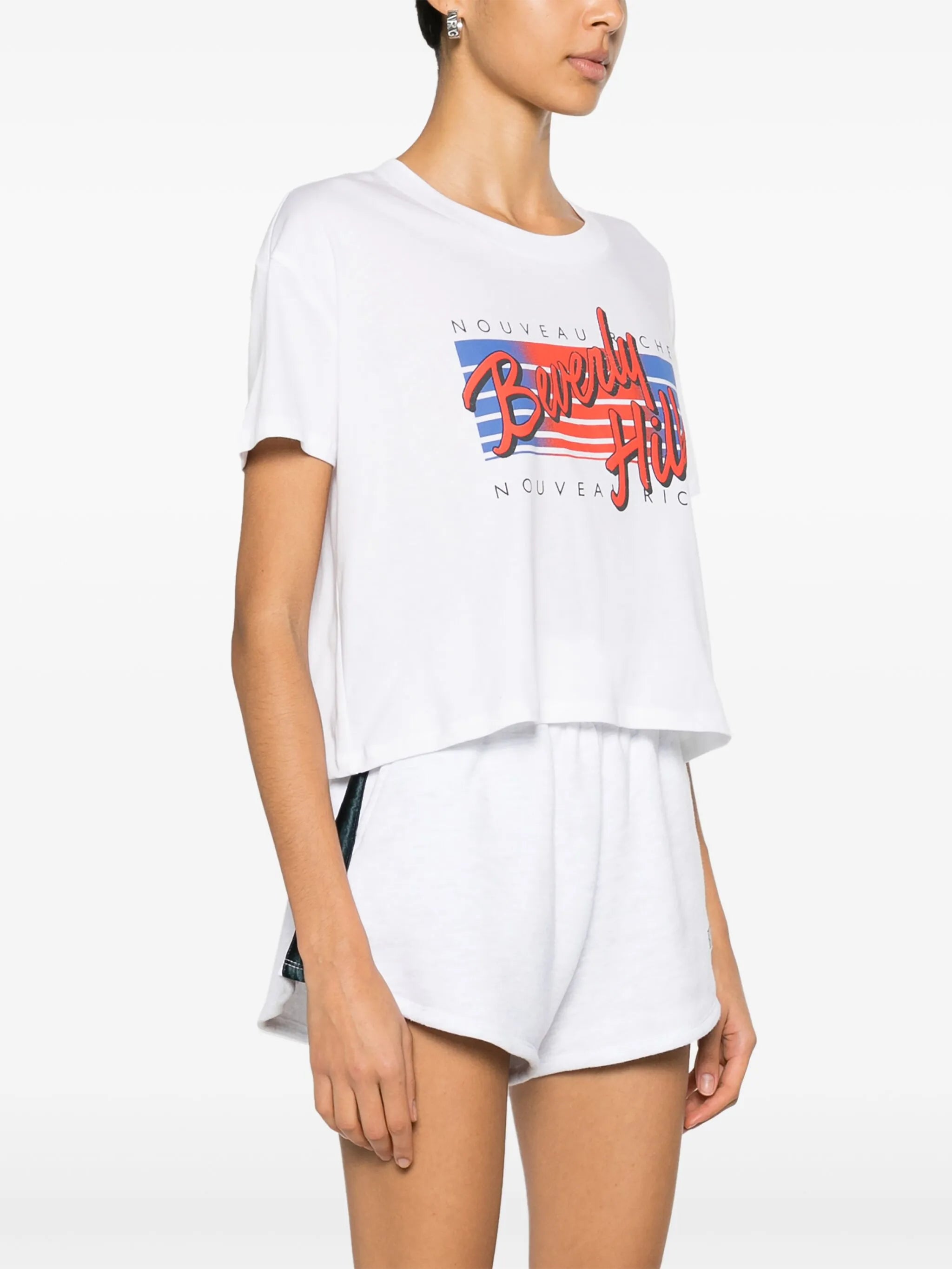 x Browns Loud graphic-print cropped T-shirt