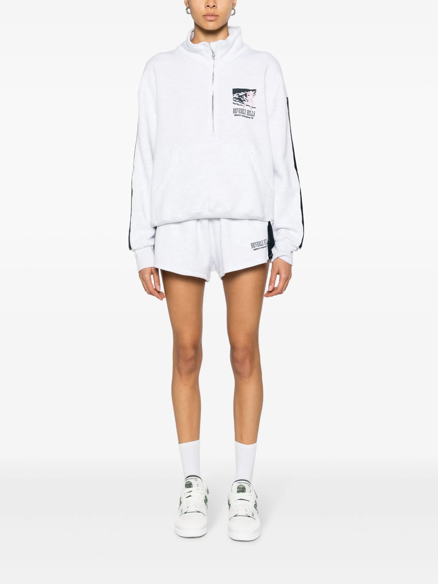 x Browns Spencer stripe-detail track shorts