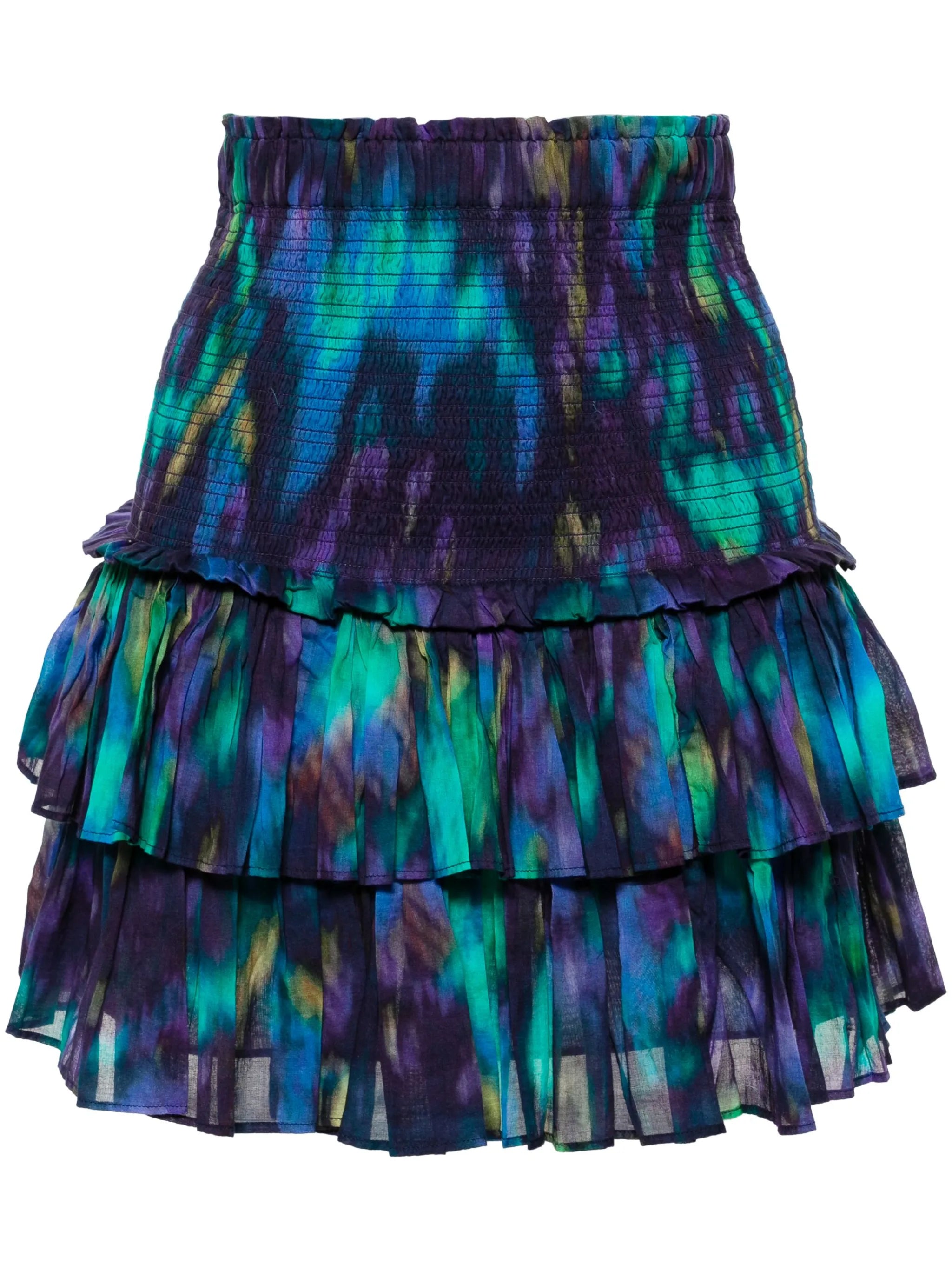 Naomi tie-dye mini skirt