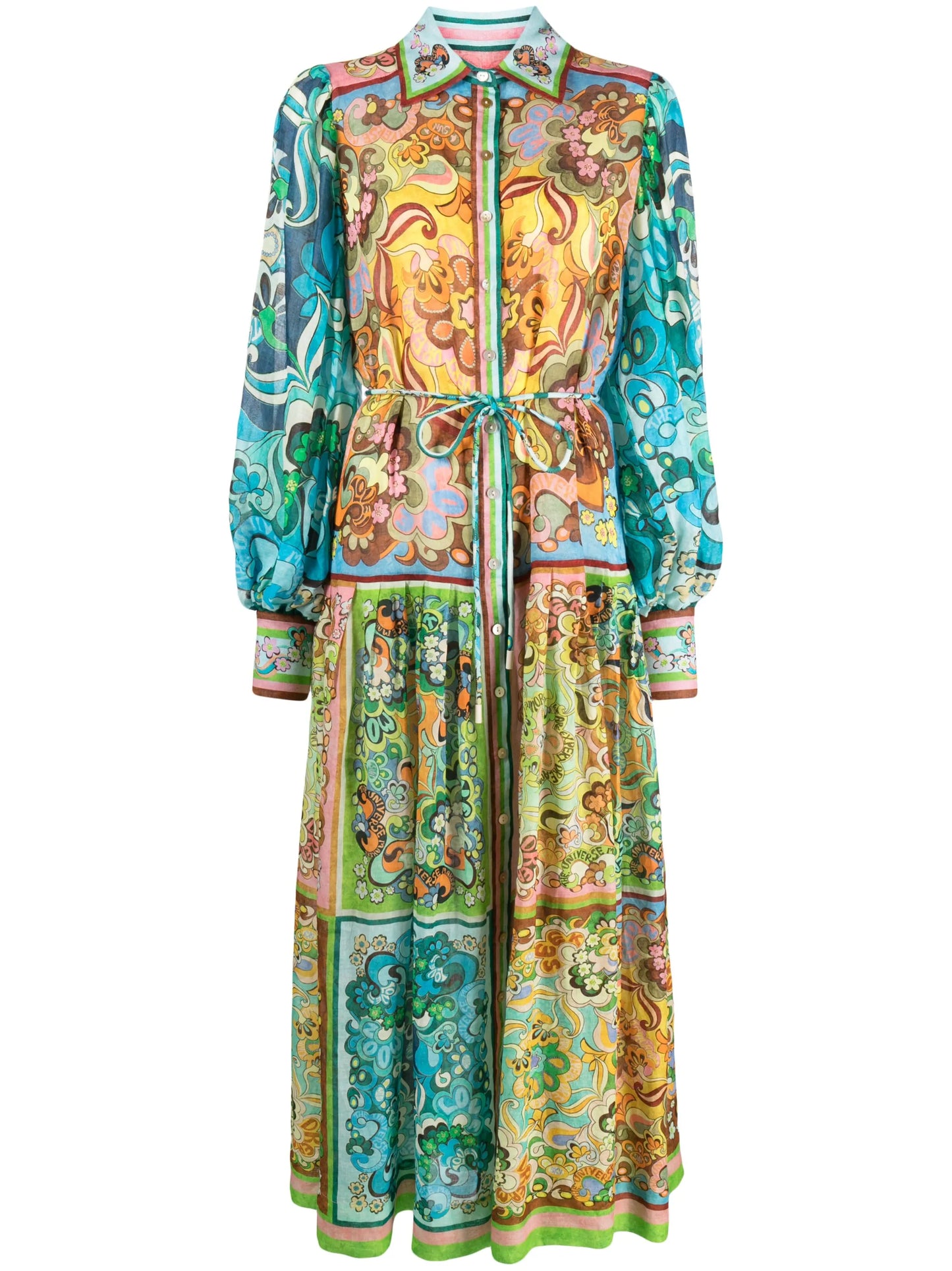 Dreamer floral-print midi shirtdress