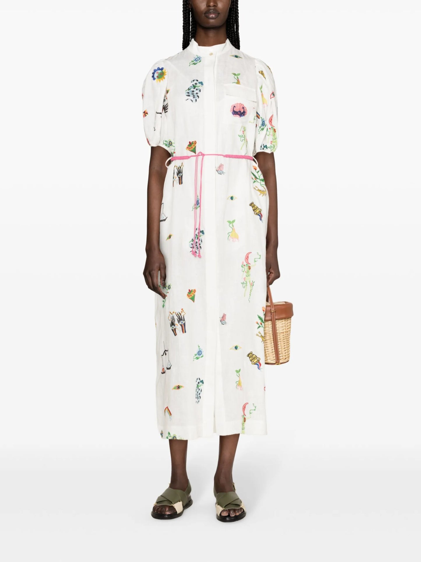 Atticus embroidered maxi dress