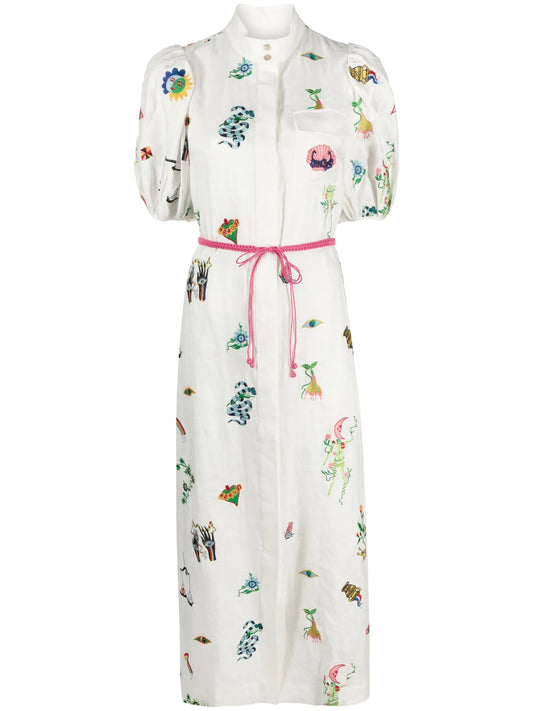 Atticus embroidered maxi dress