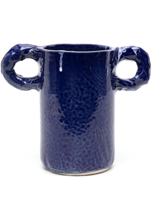 Studio paint-splatter ceramic vase