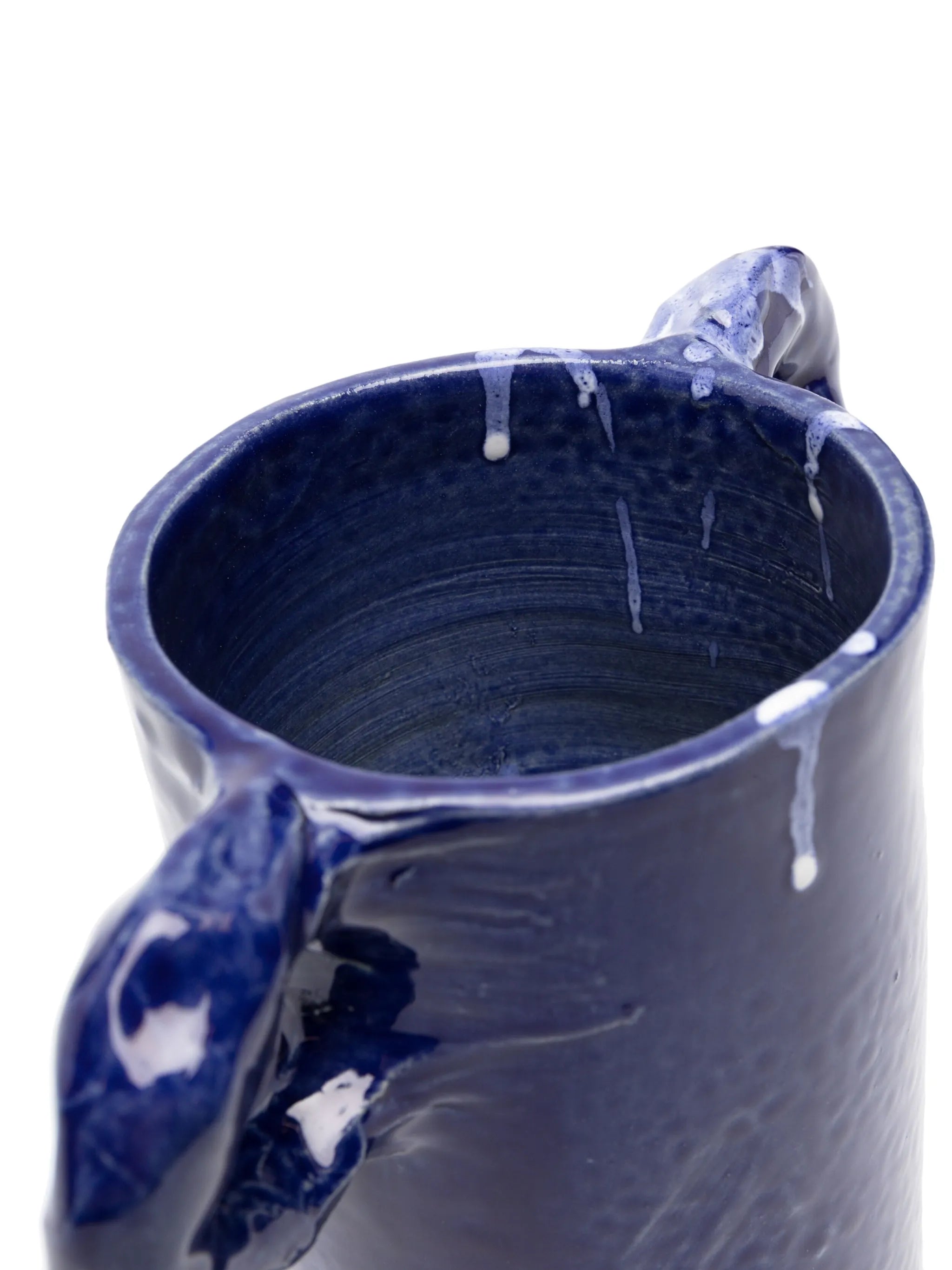 Studio paint-splatter ceramic vase