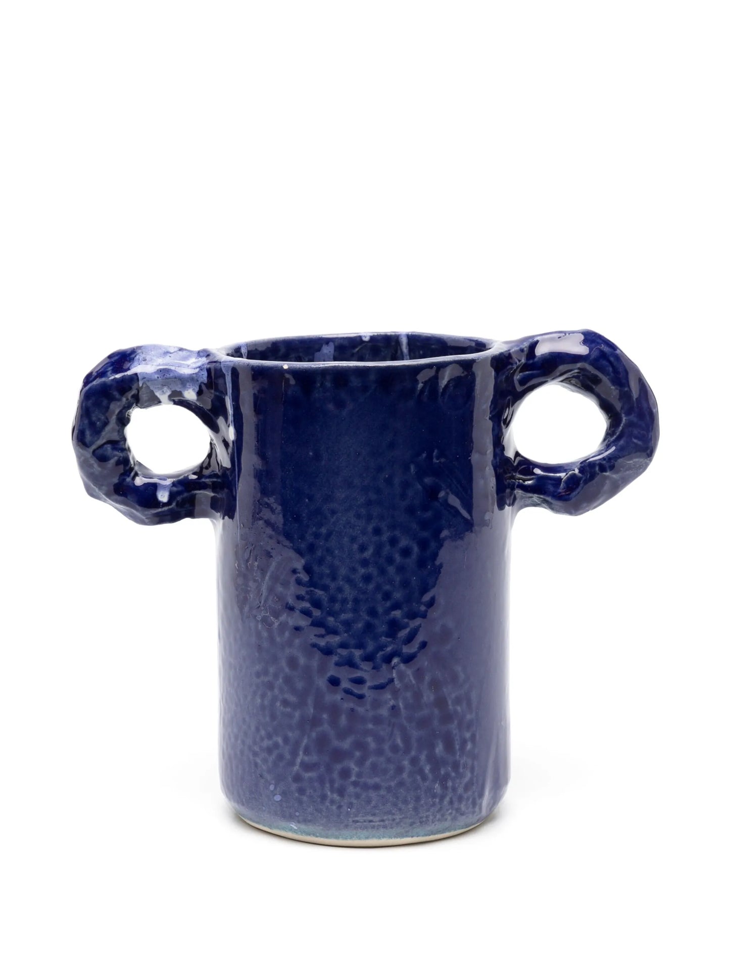 Studio paint-splatter ceramic vase