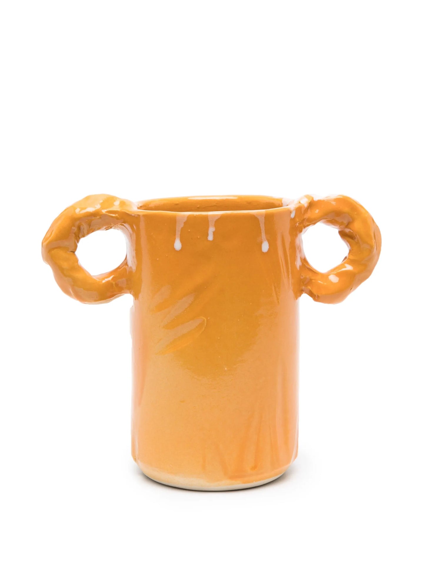 Studio paint-splatter ceramic vase